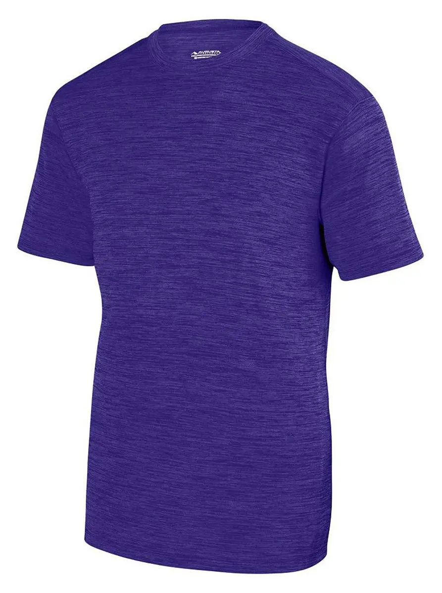 Augusta Sportswear Shadow Tonal Heather Training Tee M Purple | Moisture-Wicking, Made in USA - main product image