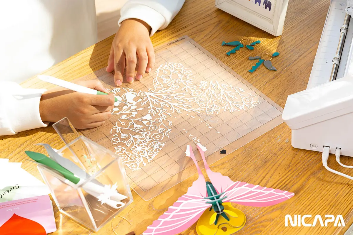 NICAPA Standard Grip Cutting Mat for Silhouette Cameo 3/2/1 (30.5cm x 61cm / 12x24 inch, 3 Mats) | Quilting & Crafting Surface - view 4