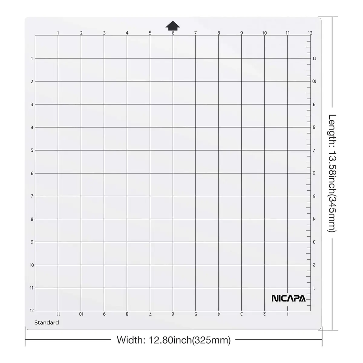 NICAPA Standard Grip Cutting Mat for Silhouette Cameo 4/3/2/1 (30x30 cm / 12x12 inch, 3-Pack) | Essential for Quilting & Craft Projects - view 5