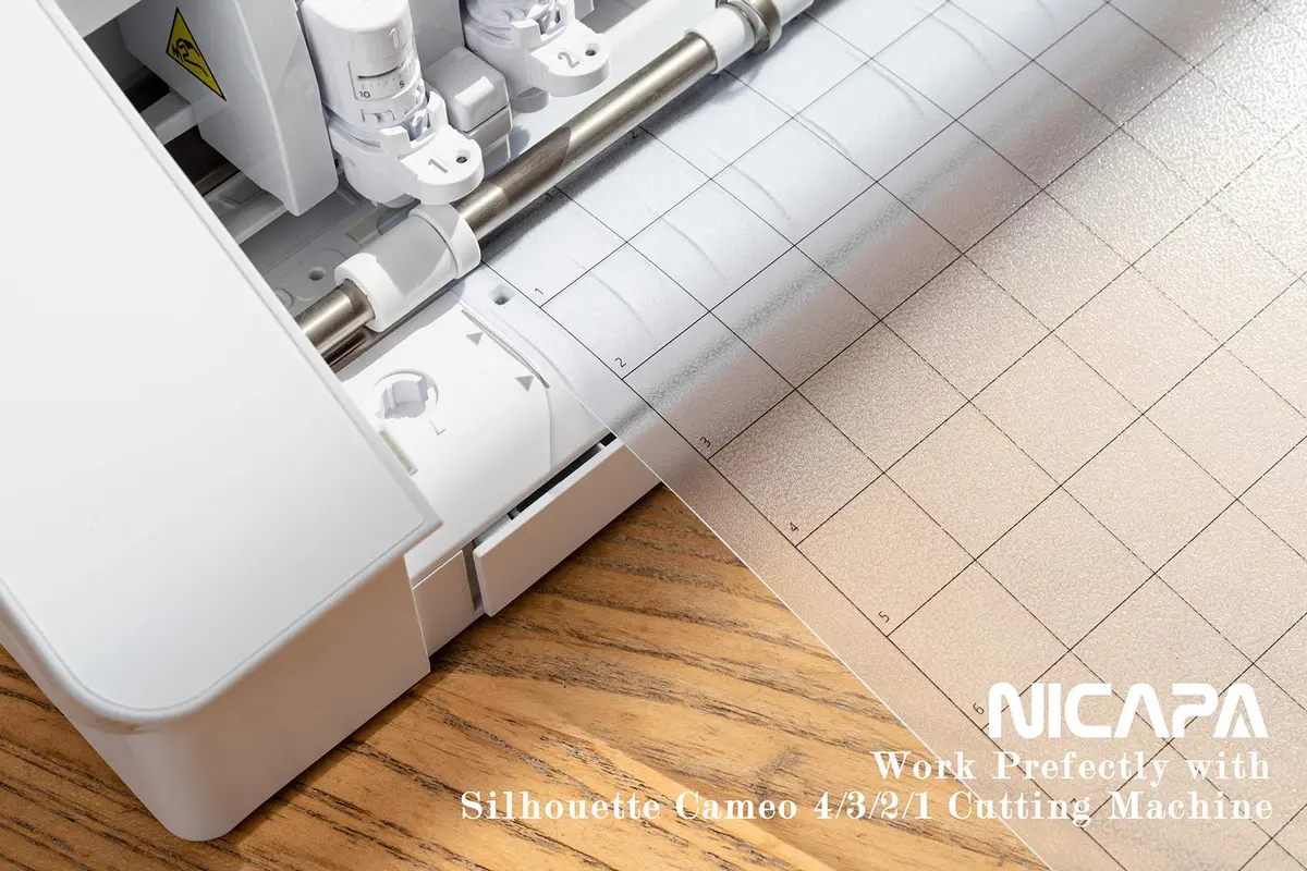 NICAPA Standard Grip Cutting Mat for Silhouette Cameo 4/3/2/1 (30x30 cm / 12x12 inch, 3-Pack) | Essential for Quilting & Craft Projects - view 3