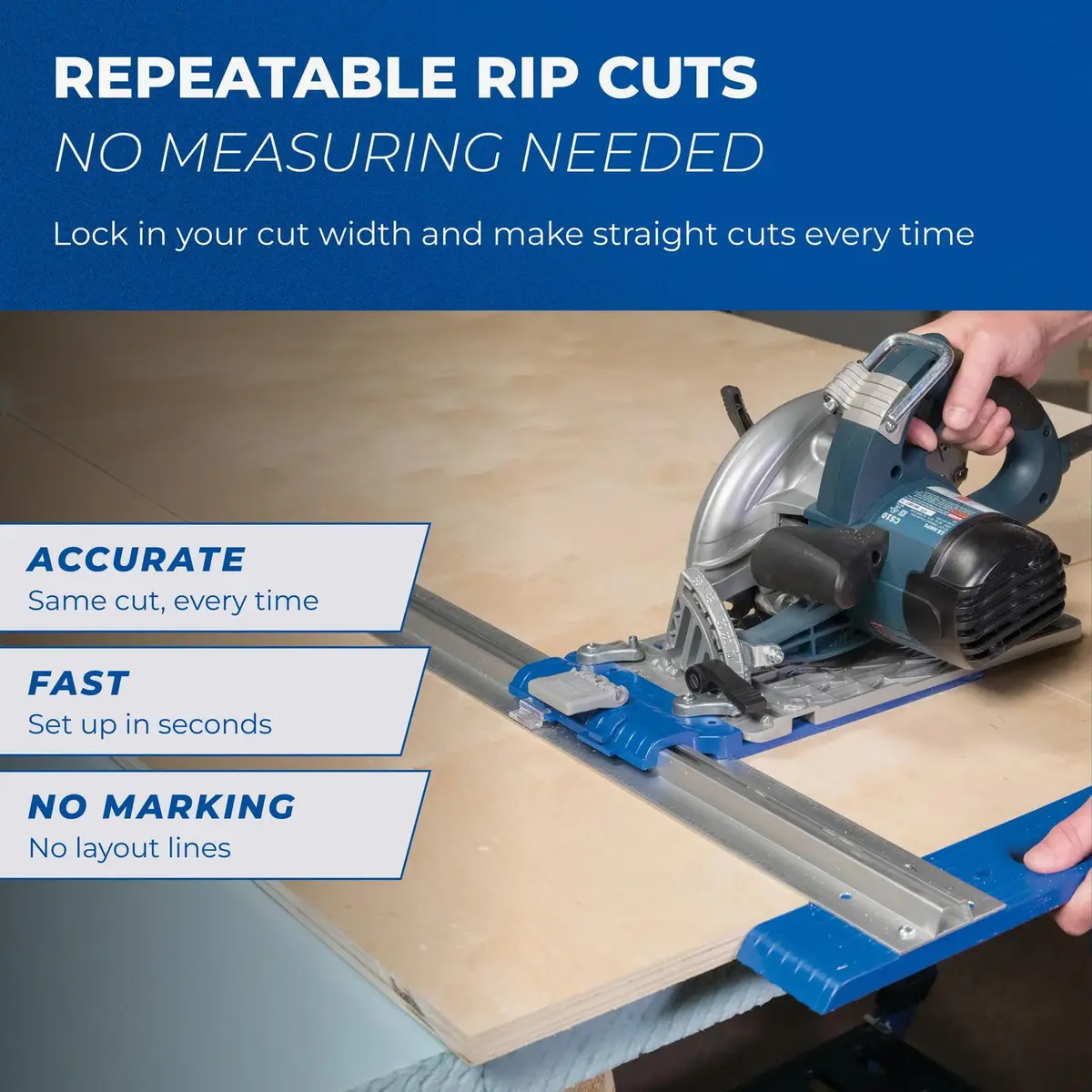 Kreg Rip-Cut Circular Saw Guide | Precision Cutting Tool for Home Improvement - view 3