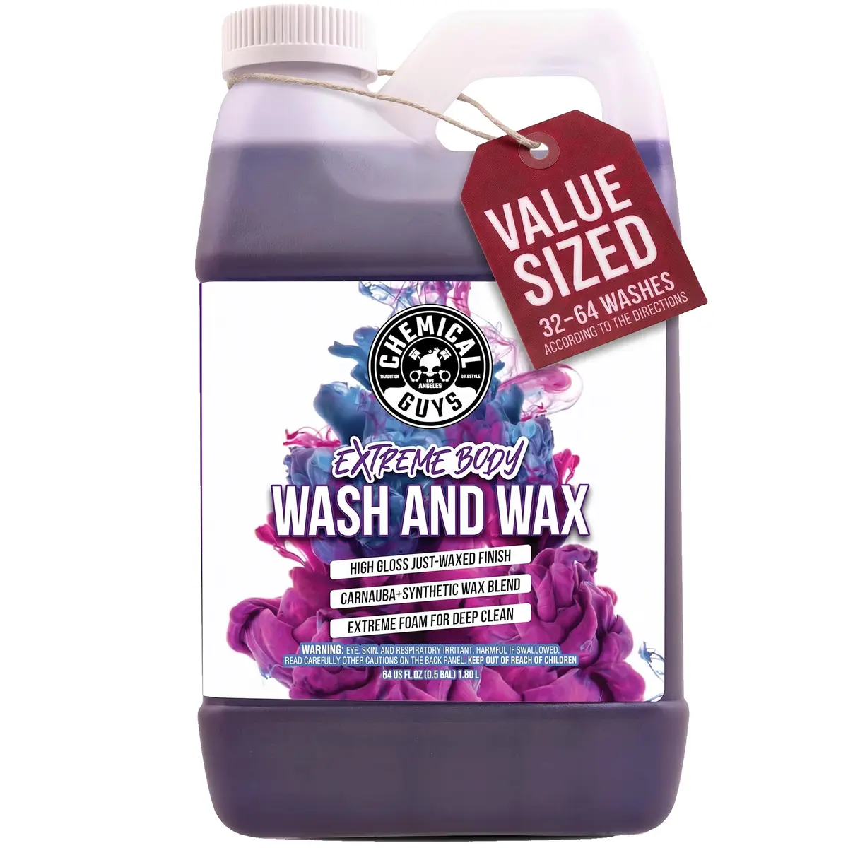 Chemical Guys Extreme Bodywash & Wax Car Wash Soap, 64 oz - main product image
