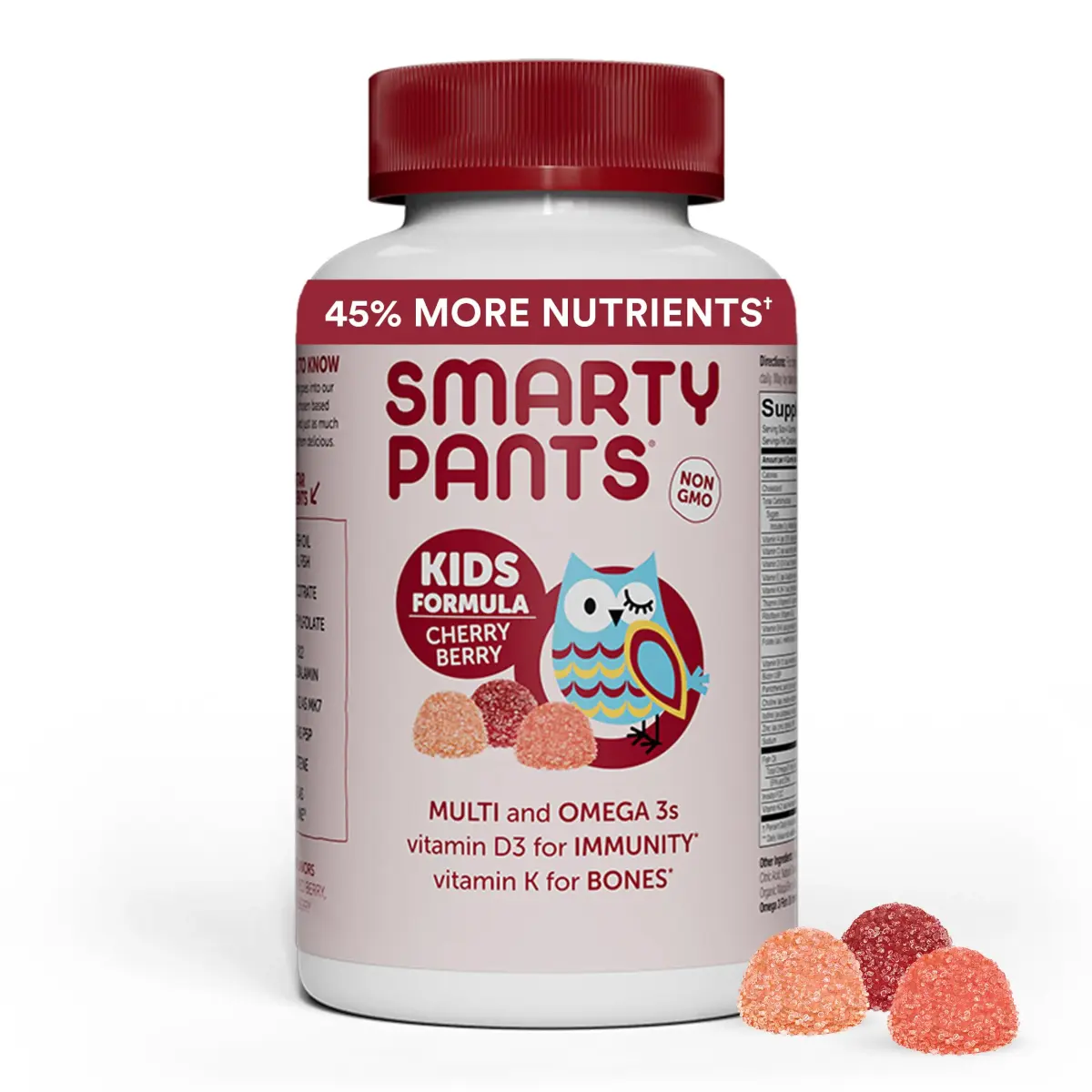 SmartyPants Kids Multivitamin Gummies with Omega 3 Fish Oil 120 Count (30 Day Supply) | Immune Support & Energy Metabolism - main product image
