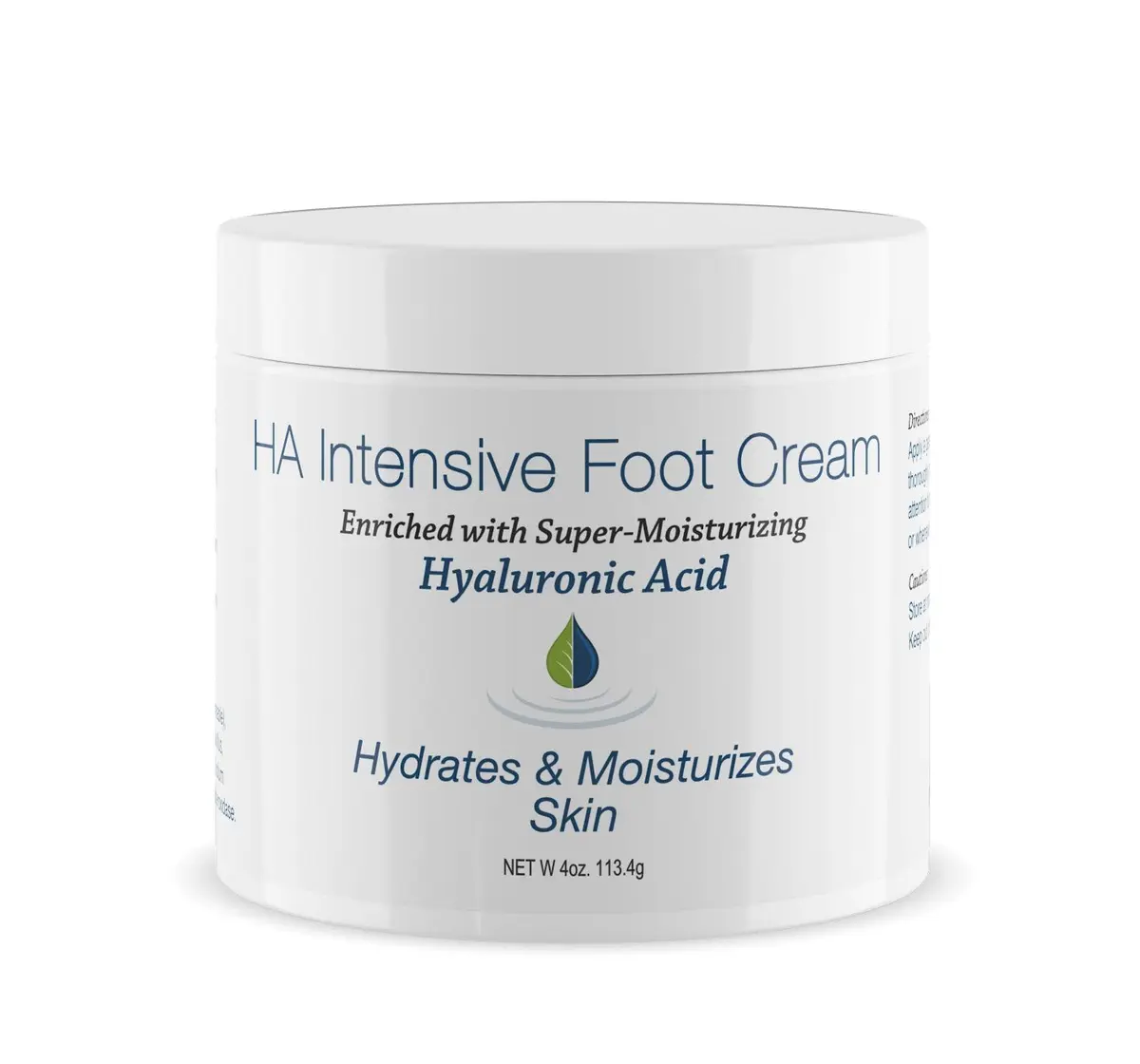 Hyalogic Hyaluronic Acid Foot Cream 4 oz | Intensive Moisturizer for Dry & Callused Skin - main product image
