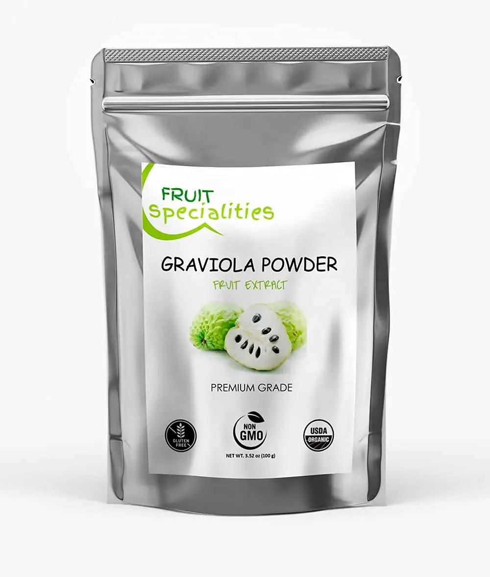 Sunrise Graviola (Soursop) Organic Fruit Powder 3.52 oz | Supports Immunity & Cell Health - view 2