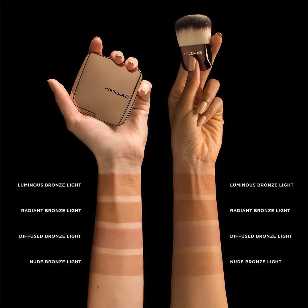 Hourglass Ambient Lighting Bronzer in Nude Bronze Light | Sun-Kissed Glow, Vegan & Cruelty-Free (70-120 chars) - view 3