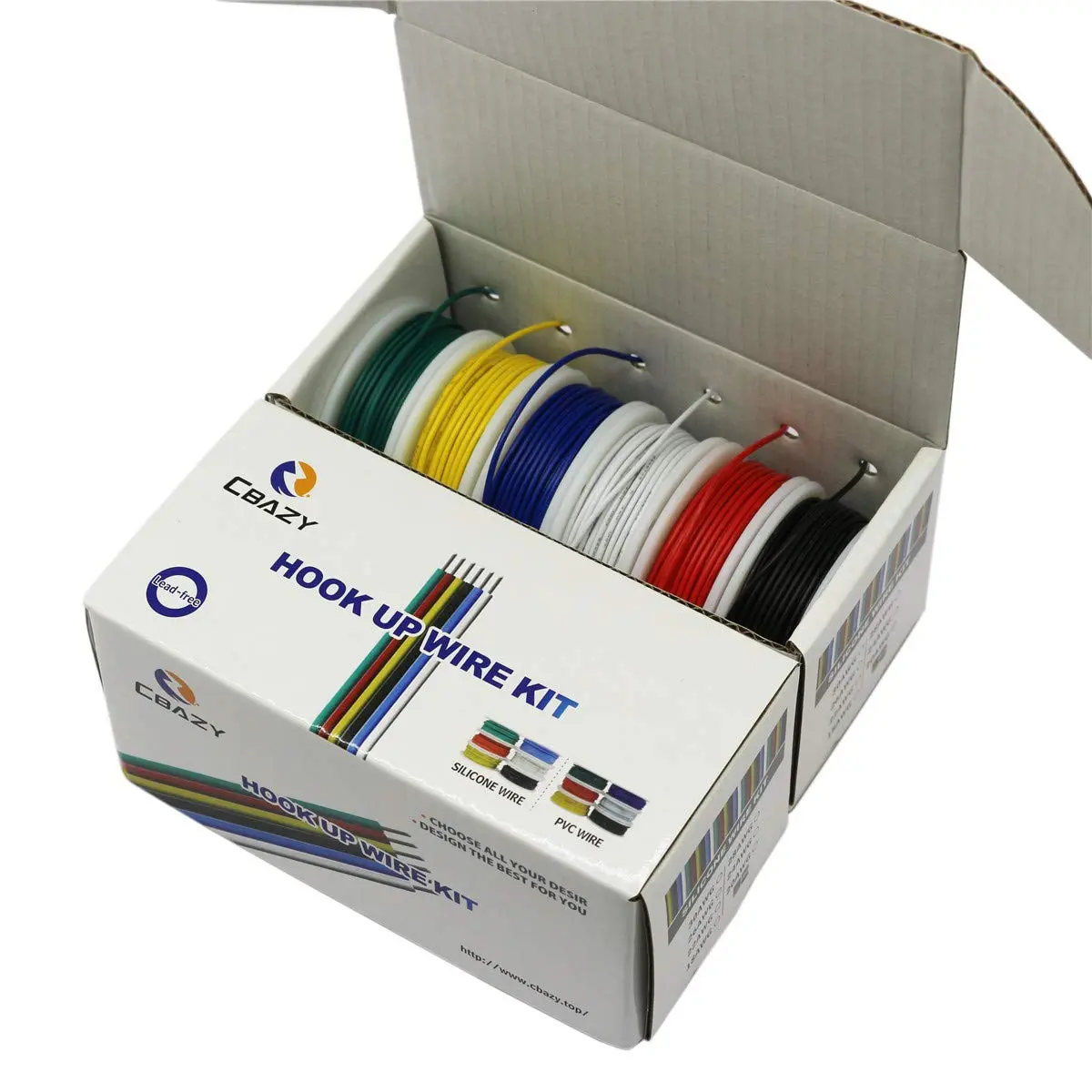 CBAZY PVC Electrical Wire Kit 26AWG 6 Colors 32.8ft | Tinned Copper, 300V, DIY Friendly - view 5