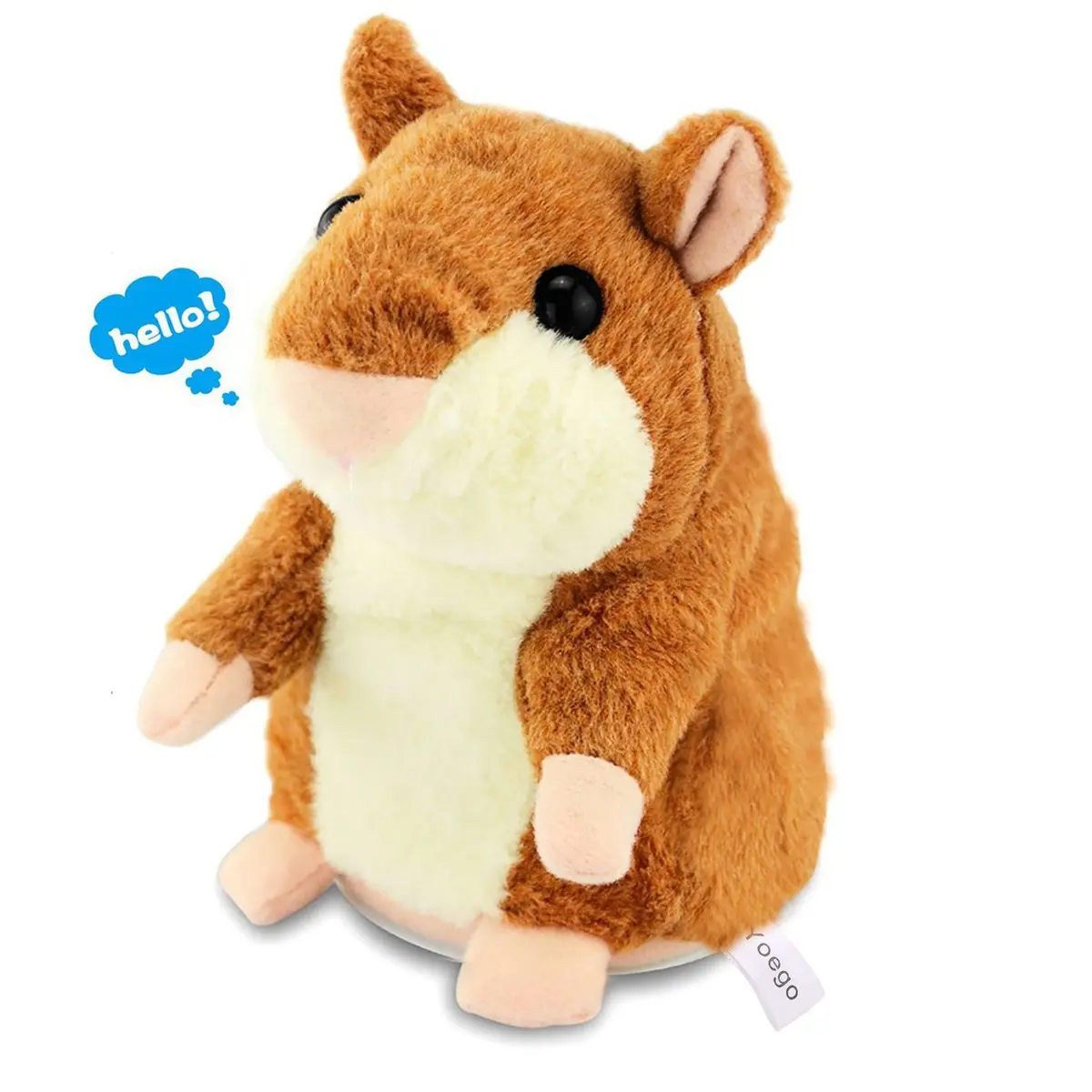 YOEGO Talking Hamster Repeats What You Say Interactive Plush Toy for Kids 3+ | Animal Sound Effects - view 2