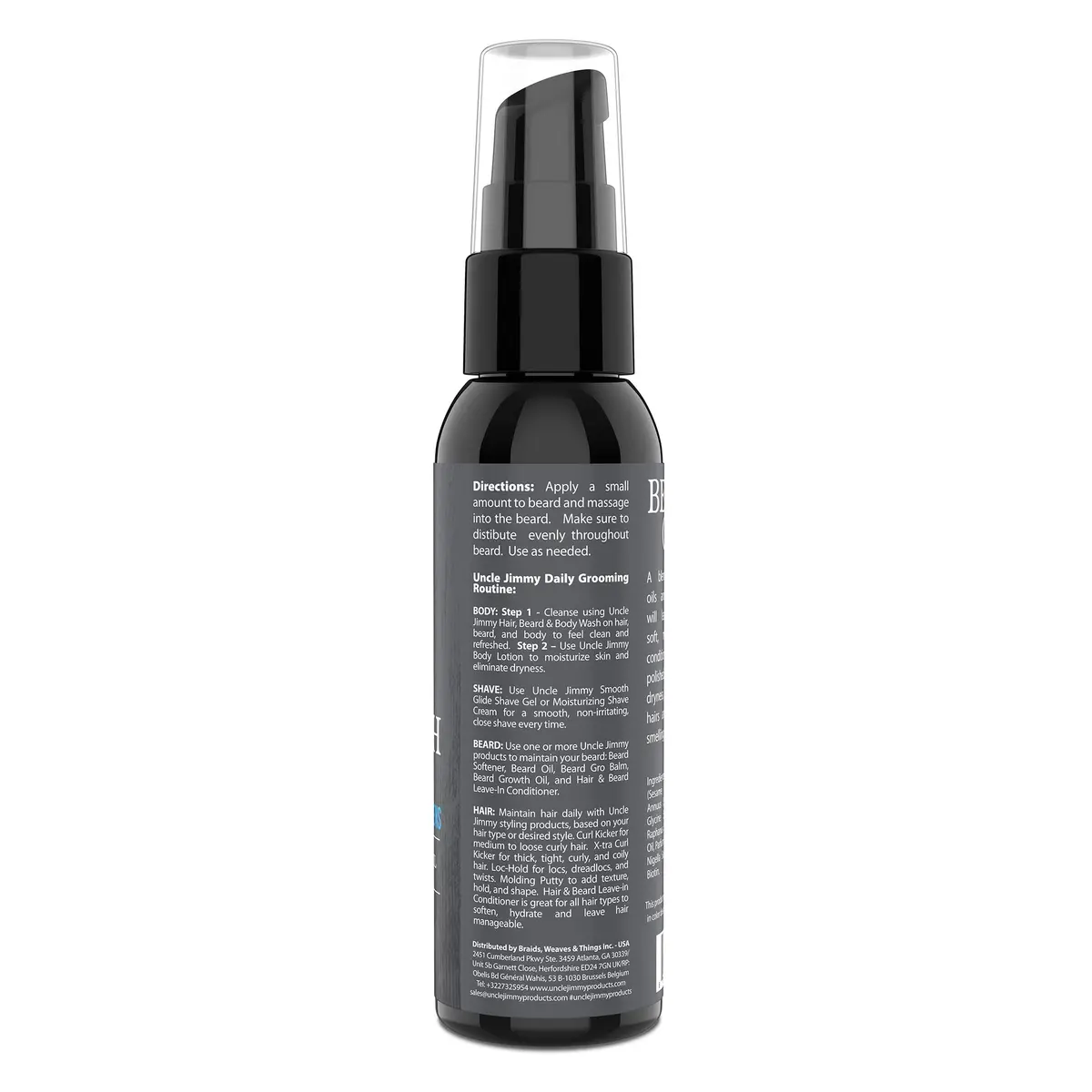 Uncle Jimmy Beard Growth Oil with Biotin | Natural Beard Care for Thicker, Fuller Beard | Men's Facial Hair Treatment for Grooming | Increases Thickness and Volume 2 Fl Oz - view 6