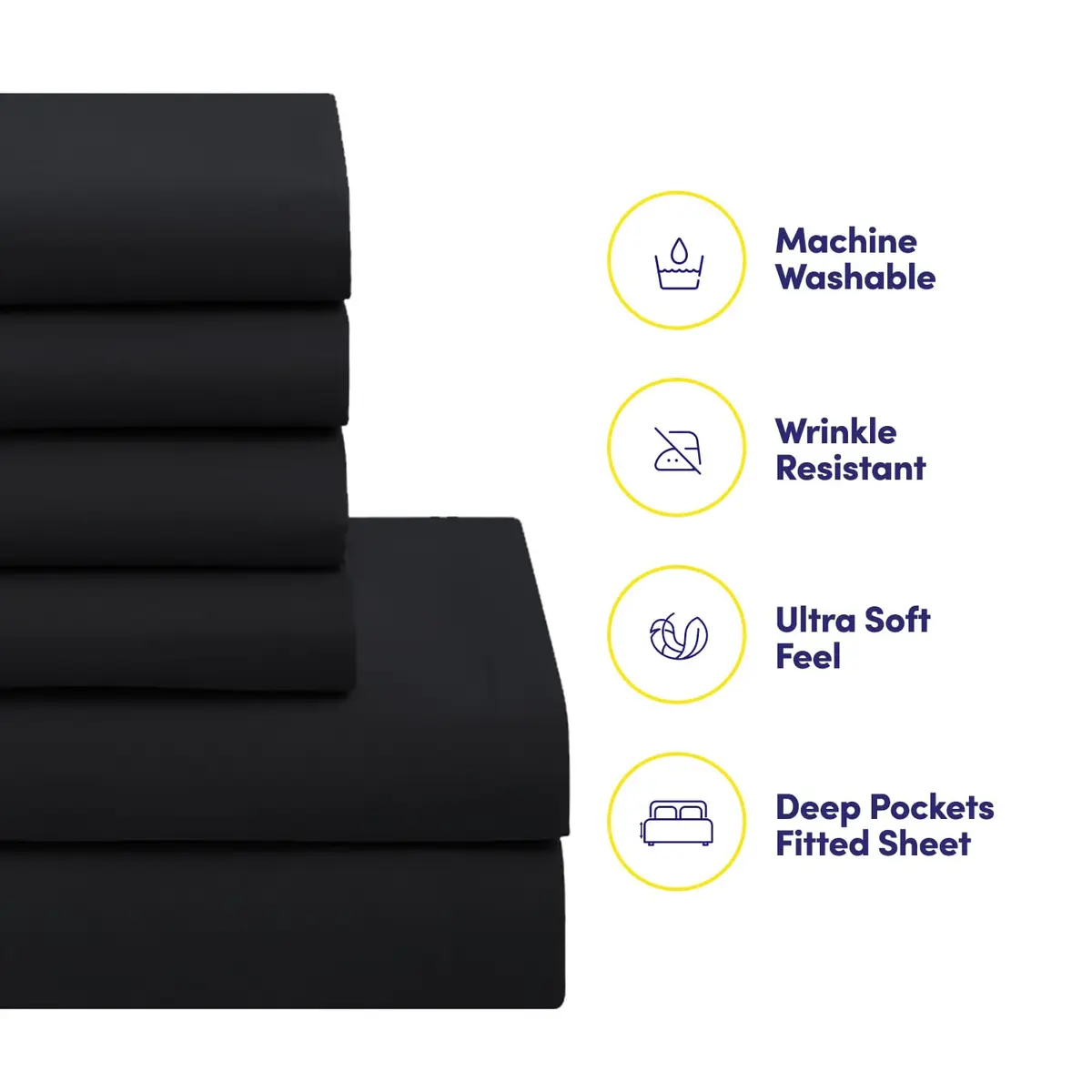 Sweet Home Collection 5 Piece Comforter Set Bag Solid Color All Season Microfiber Twin | Luxurious Bedding - view 3