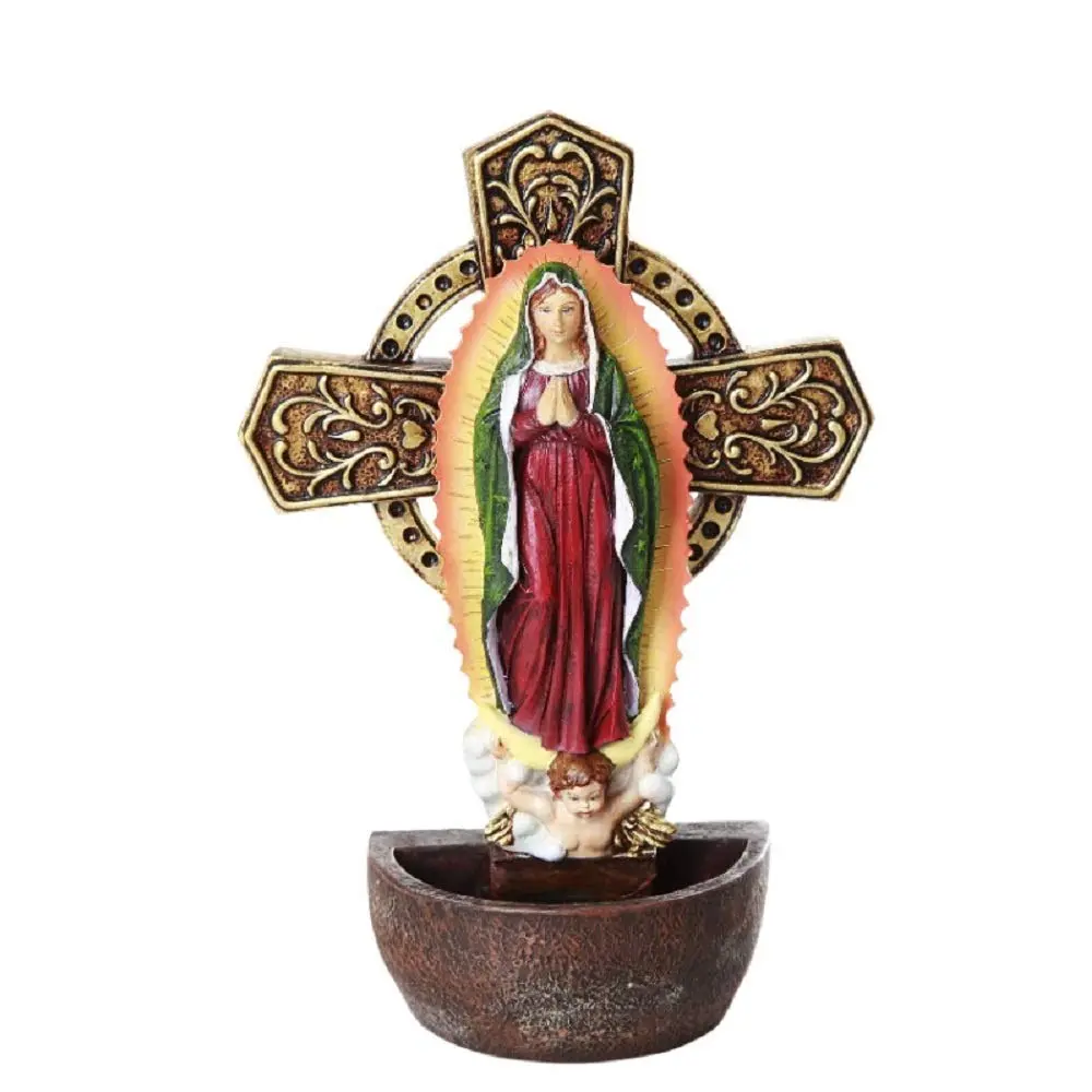 Pacific Giftware Our Lady of Guadalupe Holy Water Font Religious Sacrament Wall Decor 6.75 inches | Catholic Wall Accent - main product image