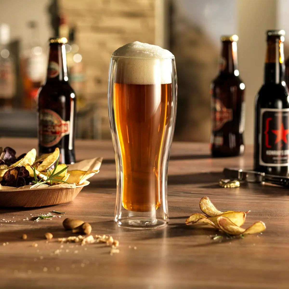 ZWILLING Sorrento 2-pc Double-Wall Beer Glass Set, 414ml | Italian Design & German Engineering - view 3