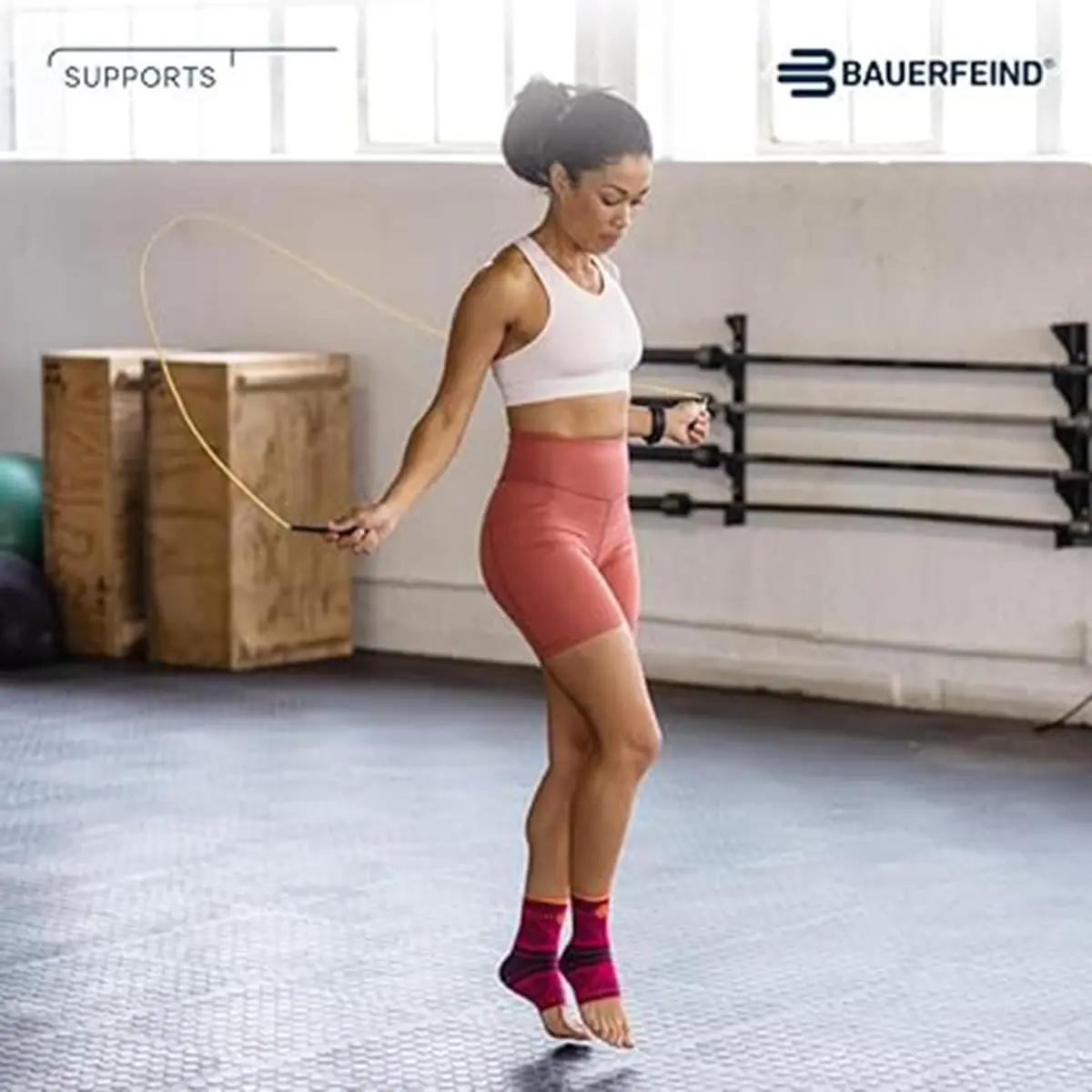 Bauerfeind Sports Ankle Support Dynamic - Ankle Compression Sleeve for Freedom of Movement - 3D AirKnit Fabric for Breathability - Premium Quality & Washable (Large, Rivera) - view 4
