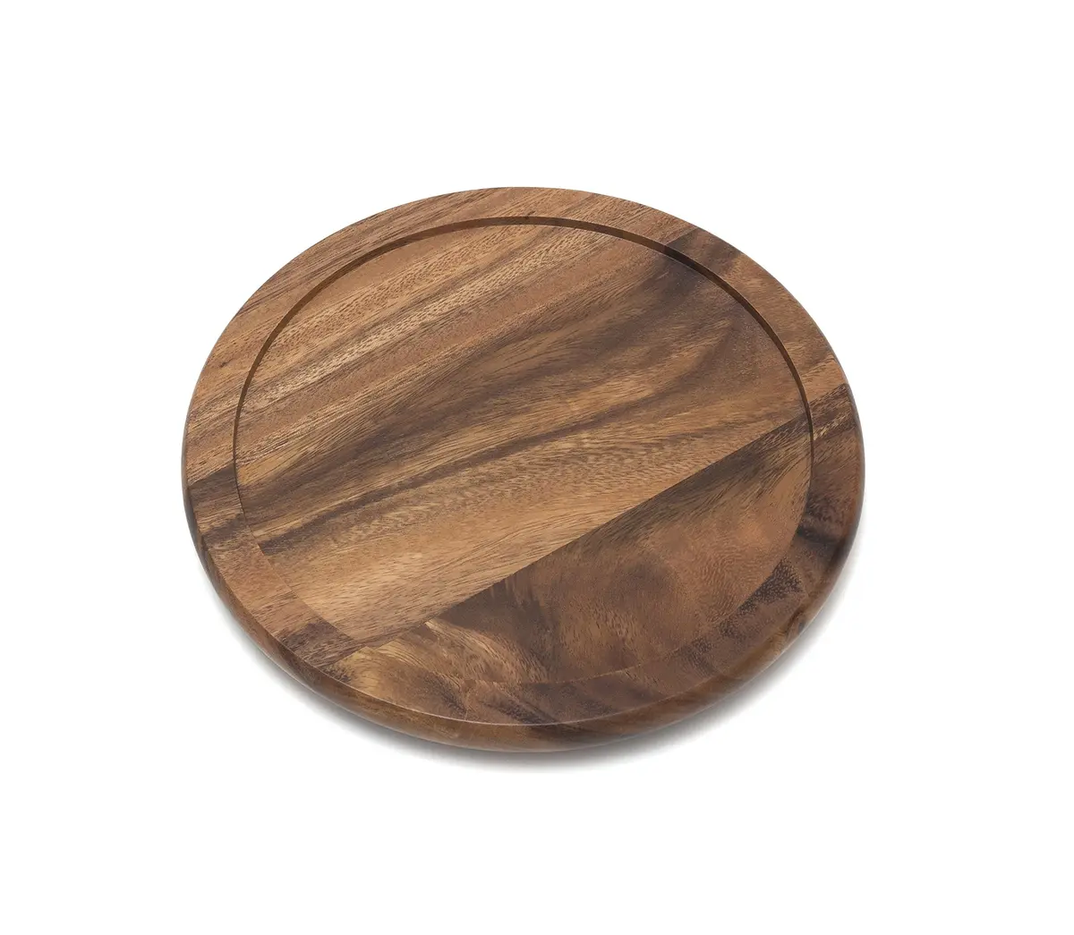Lipper International Acacia Wood 10" Kitchen Turntable | Durable 10" Diameter Spices & Condiments Organizer - view 5