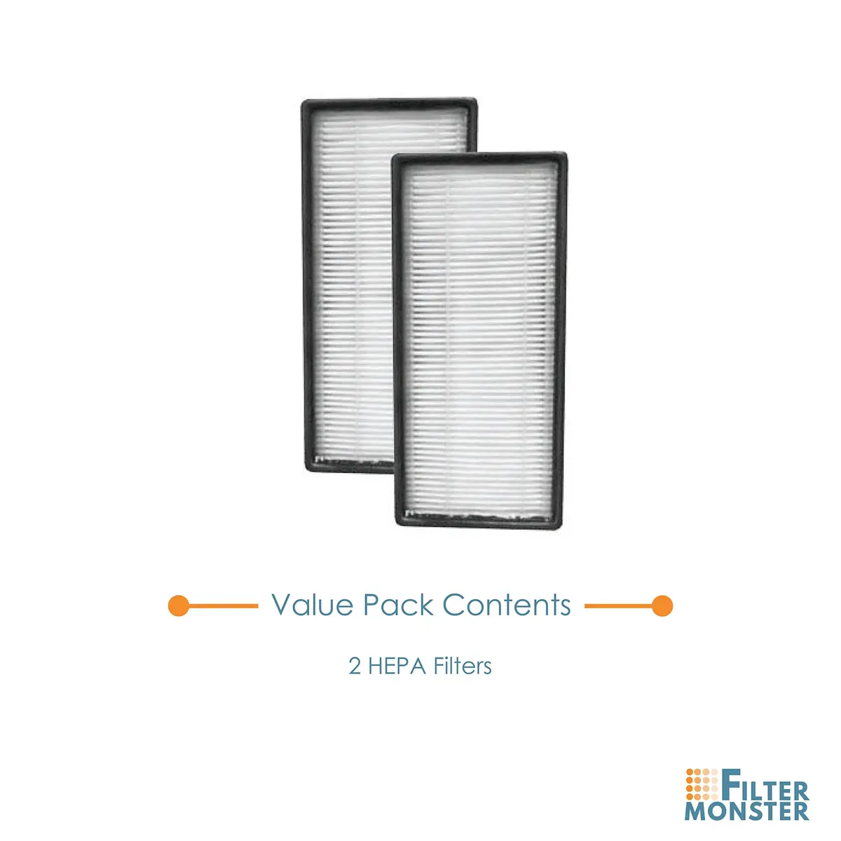 Filter-Monster Replacement Filters 2 Pack Compatible with Honeywell HRF-C1 & HRF-C2 | Removes Dust, Smoke & Pollen - view 3