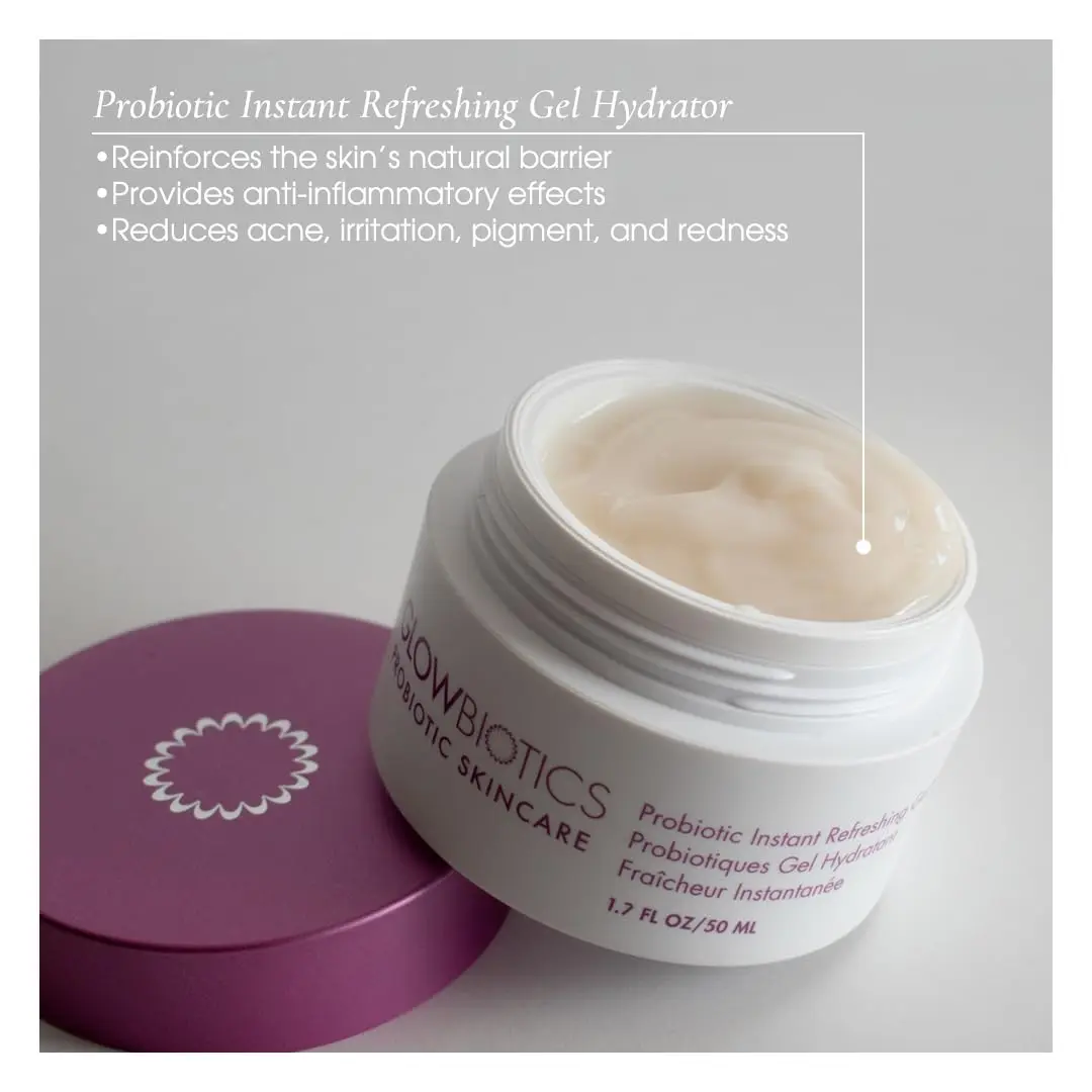 Glowbiotics Probiotic Instant Refreshing Gel Hydrator 50ml (1.7 Fl Oz) | Lightweight Moisturizer for Oily Skin - view 2