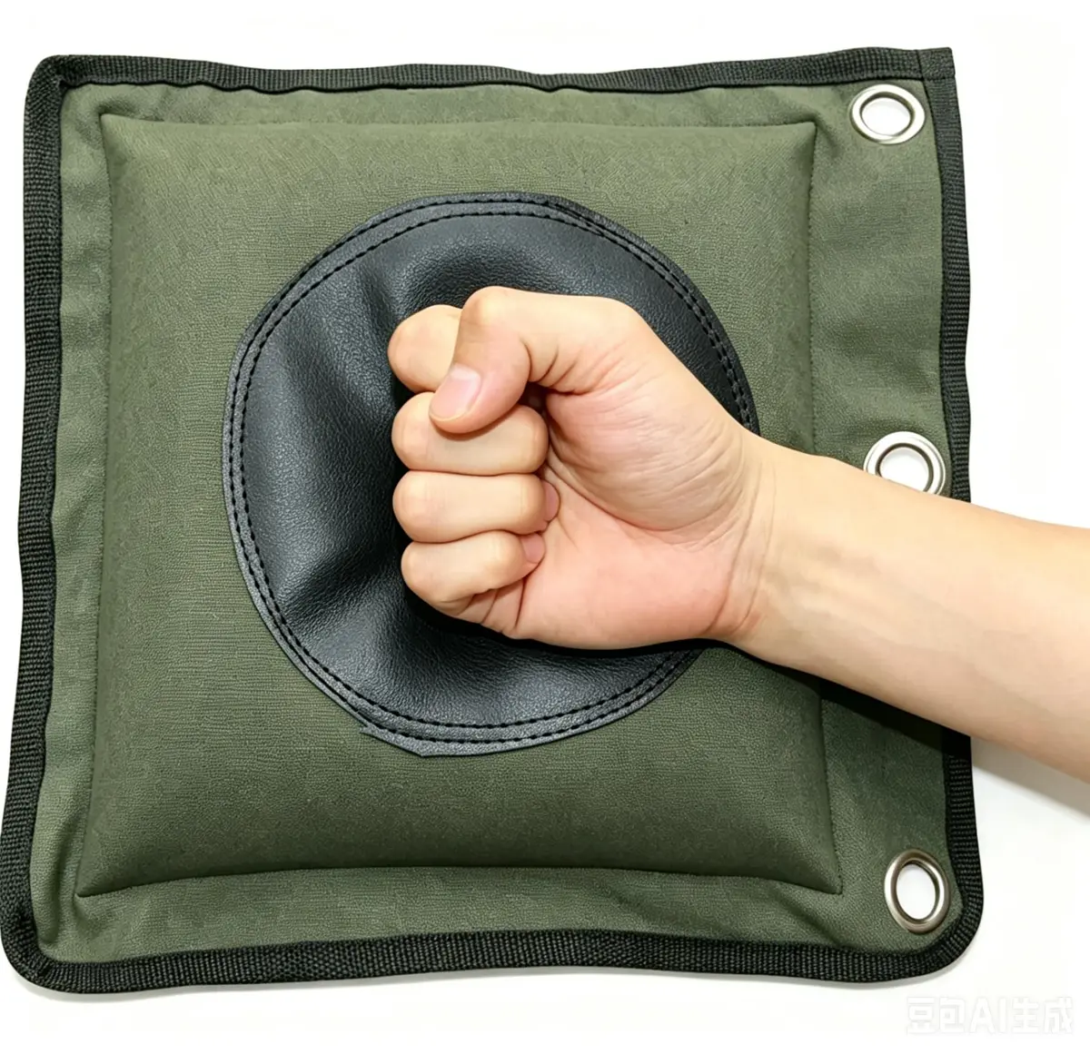 ZooBoo Wing Chun Wall Bag Canvas Leather Striking Pad 30cm x 33cm | Heavy-Duty for Kung Fu Training - main product image