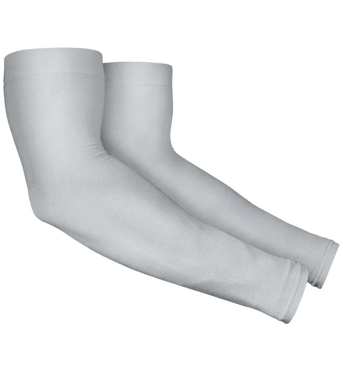 Tough Outdoors UV Arm Sleeves for Men & Women - Sun Protection Cooling Compression Arm Sleeves (Pair, Light Gray) | Blocks 98% UV Rays - main product image