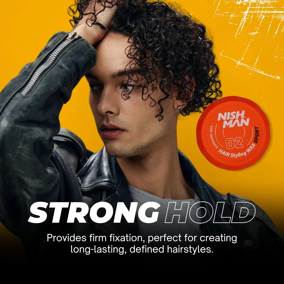 Nishman Hair Styling Wax Sport 02 150 ml | Strong Hold, Shine & Re-workable Formula - view 7