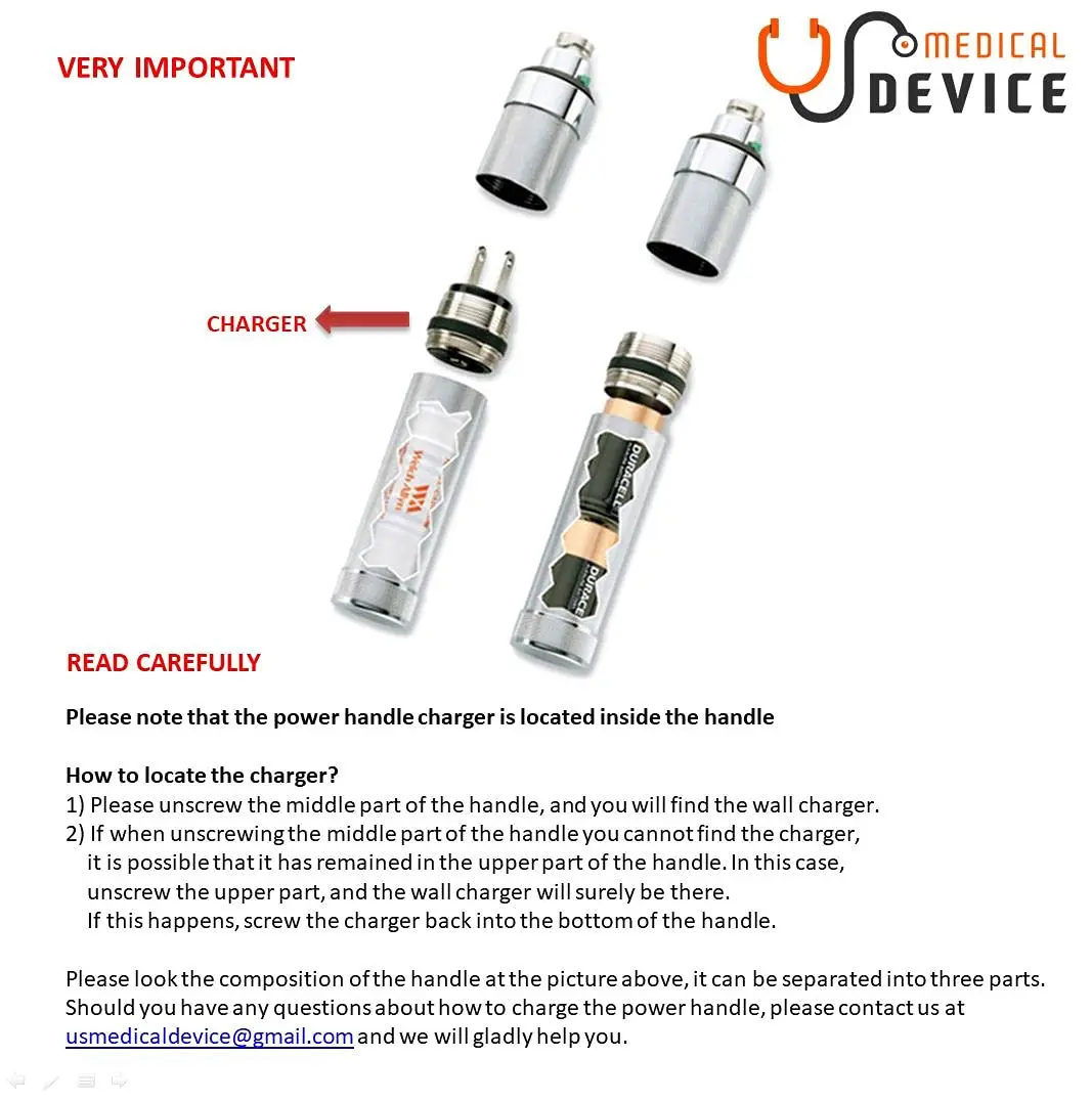 Welch Allyn Standard Diagnostic Set with Coaxial Ophthalmoscope, MacroView Otoscope & Nickel Cadmium Handle | Professional Medical Equipment - view 5