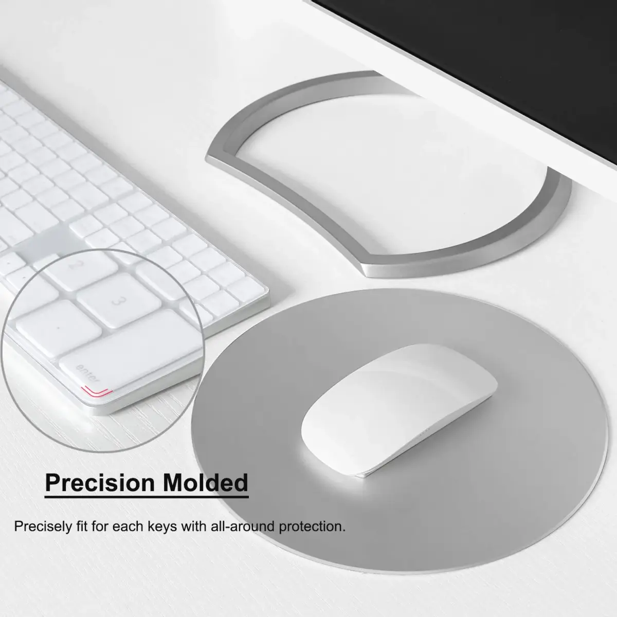 Masino Transparent Silicone Keyboard Skin for 2018 Magic Keyboard with Numeric Keypad (US Layout) | Protects from Spills & Dust - view 6