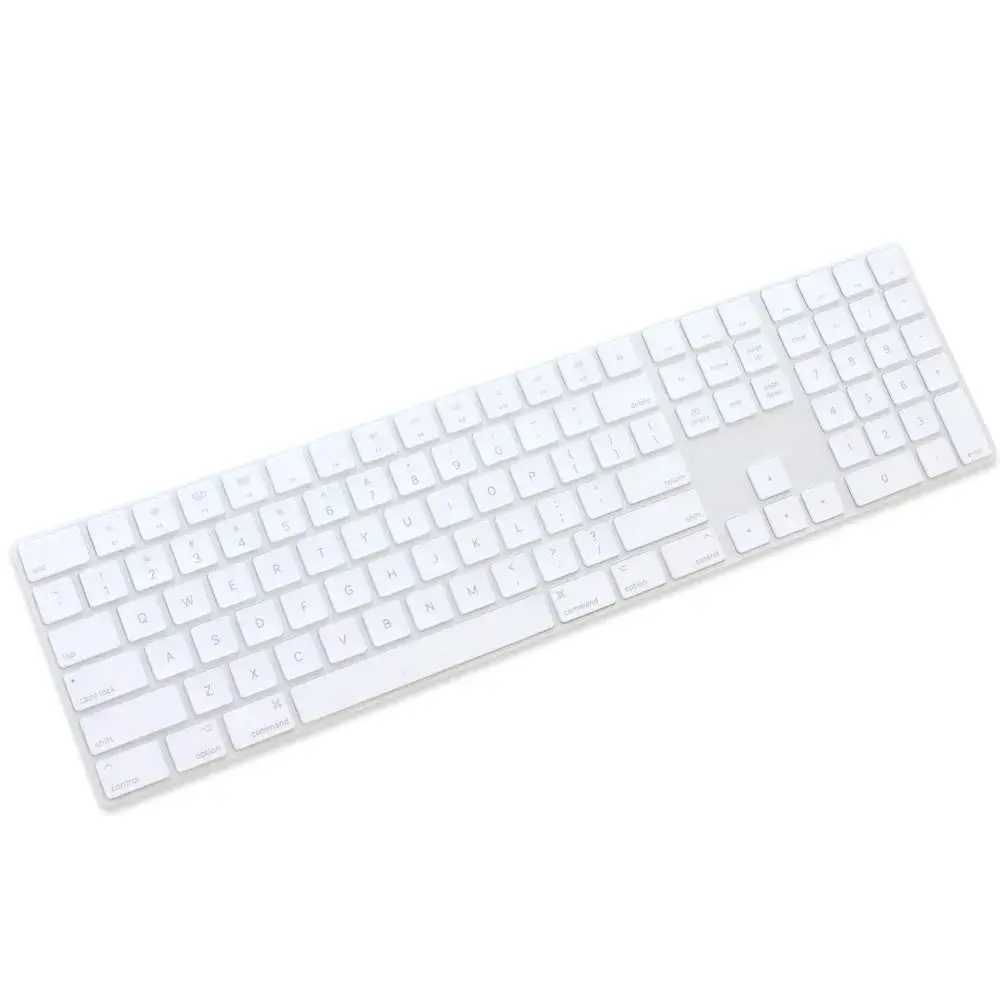 Masino Transparent Silicone Keyboard Skin for 2018 Magic Keyboard with Numeric Keypad (US Layout) | Protects from Spills & Dust - main product image