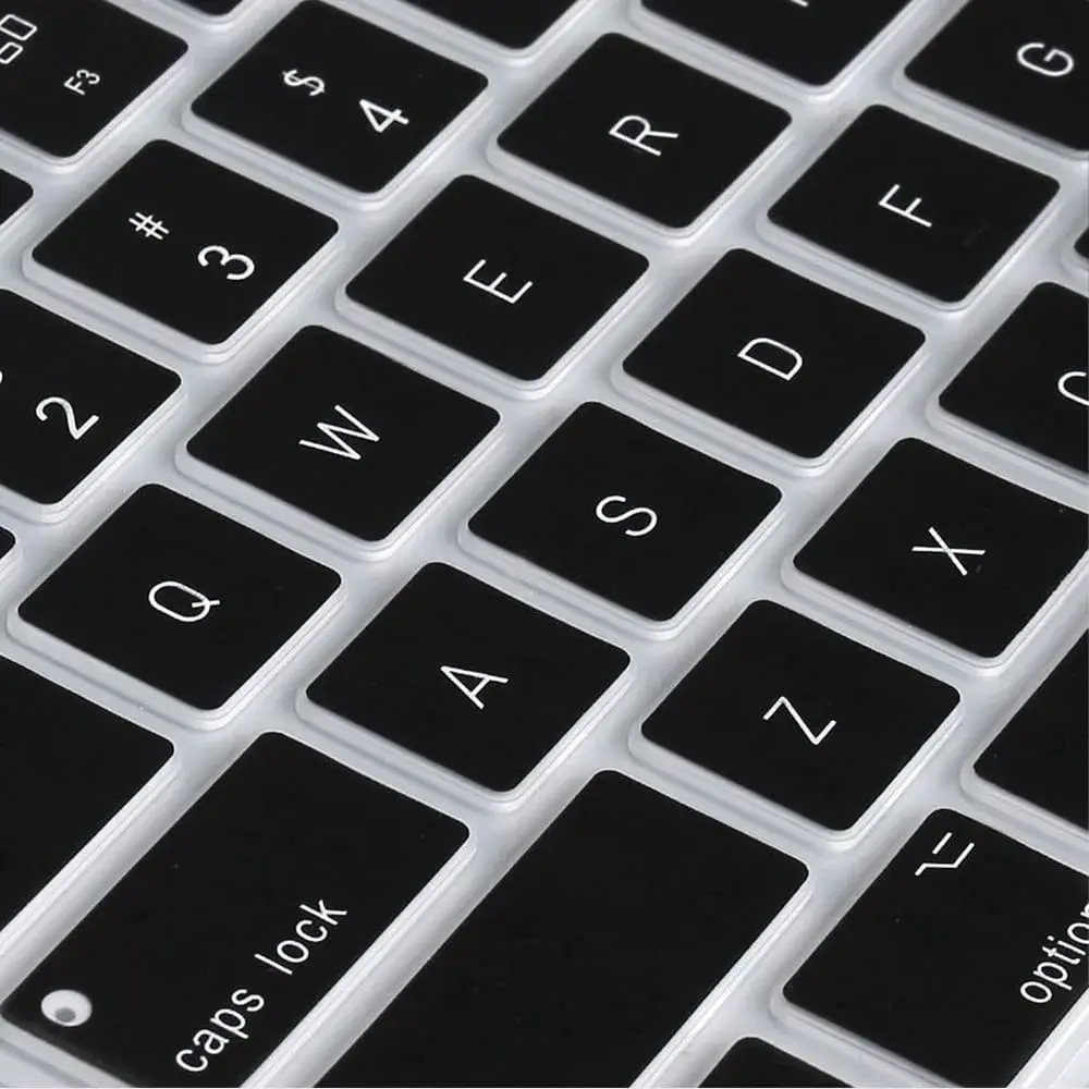 Masino Silicone Keyboard Cover for Apple Magic Keyboard MQ052LL/A (A1843) US Layout | Ultra Thin Black Protector Skin - view 8