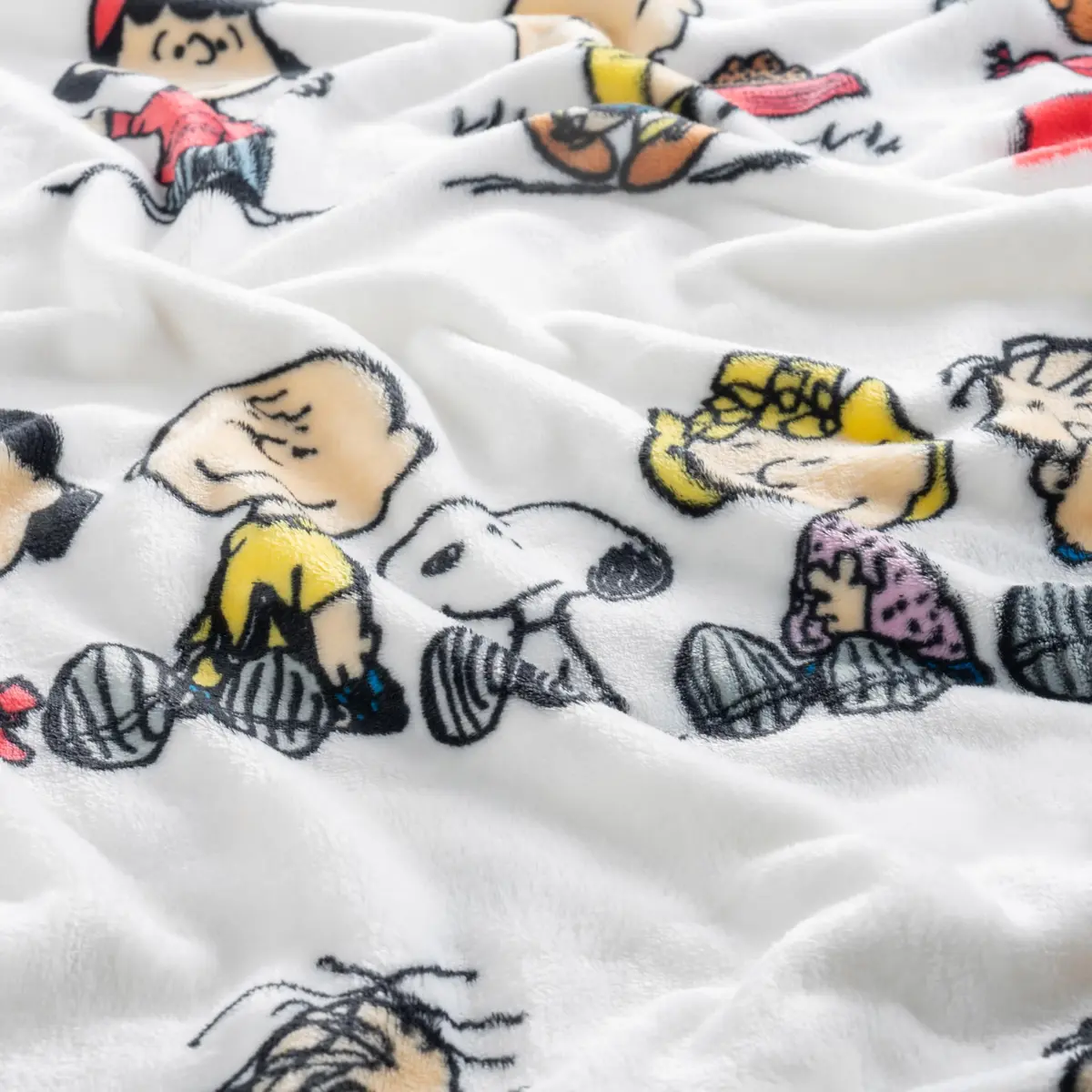 Berkshire VelvetLoft Peanuts Snoopy Plush Throw Blanket 55" x 70" | Soft & Cozy for Peanuts Fans - view 5