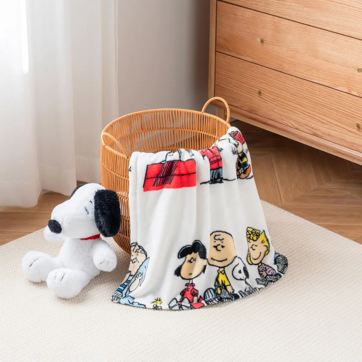 Berkshire VelvetLoft Peanuts Snoopy Plush Throw Blanket 55" x 70" | Soft & Cozy for Peanuts Fans - view 8