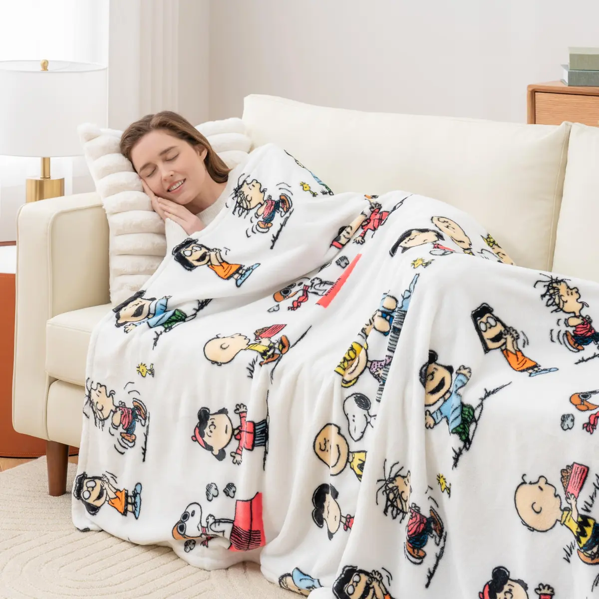 Berkshire VelvetLoft Peanuts Snoopy Plush Throw Blanket 55" x 70" | Soft & Cozy for Peanuts Fans - view 4