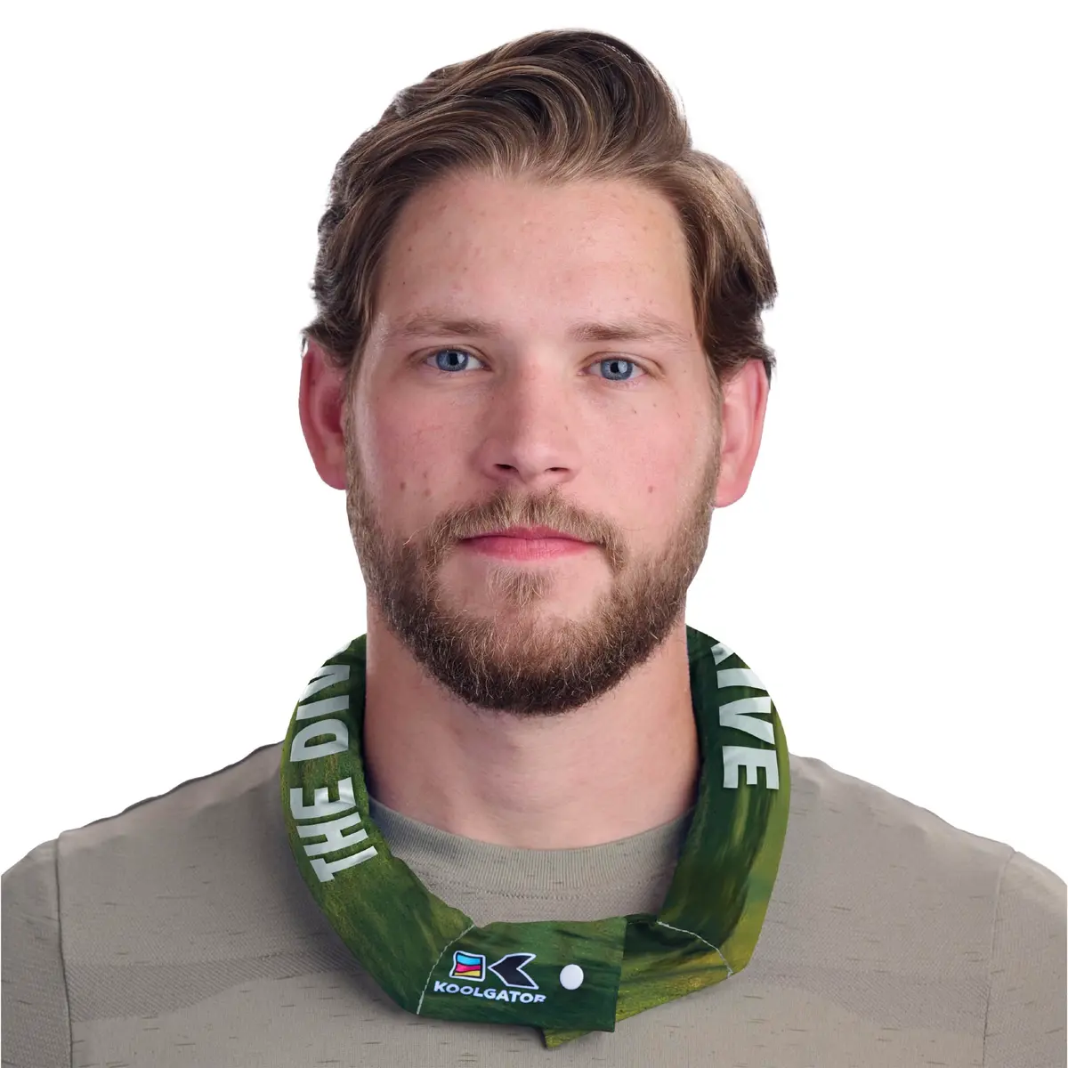 KOOLGATOR Evaporative Cooling Neck Wrap Golf Divot Drive 1 Pack | Natural Cooling Relief for Active Use - main product image