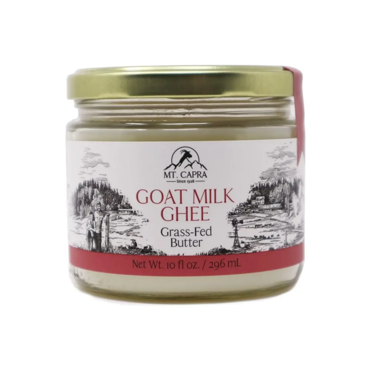 Mt. Capra Goat Milk Ghee | Unsalted, Pasture Raised | 10 fl oz - main product image
