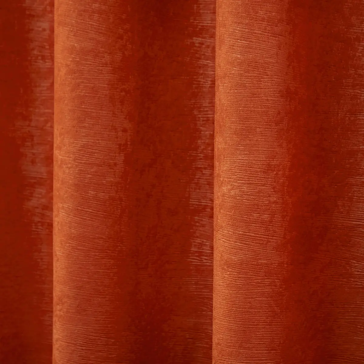 TOWN & COUNTRY EVERYDAY Lustre Solid Heavyweight Textured Sateen Indoor Curtains, Room Darkening, 2-Pack, 52"x84", Mecca Orange - view 3