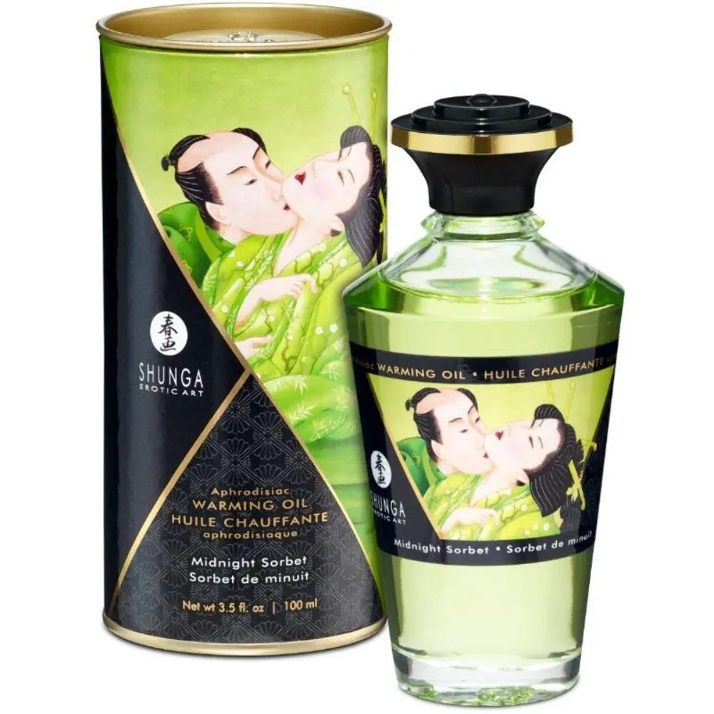 Shunga Warming Massage Oil Sorbet 100ml (3.5 Fl Oz) | Edible Pleasure - main product image