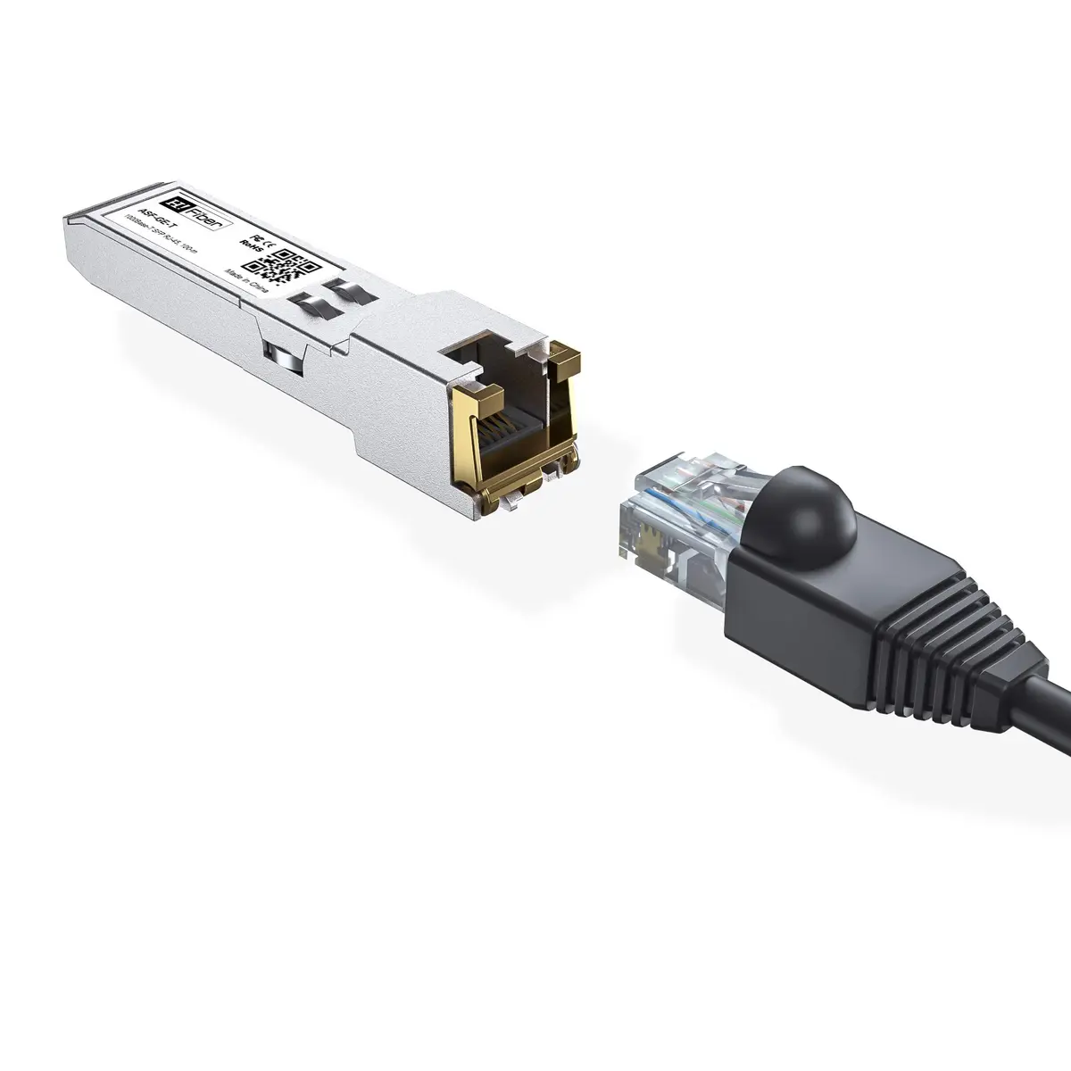 H!Fiber.com 1.25G SFP to RJ45 Module 100m (2-Pack) | Copper Ethernet Transceiver for Cisco, Ubiquiti, Mikrotik - view 5