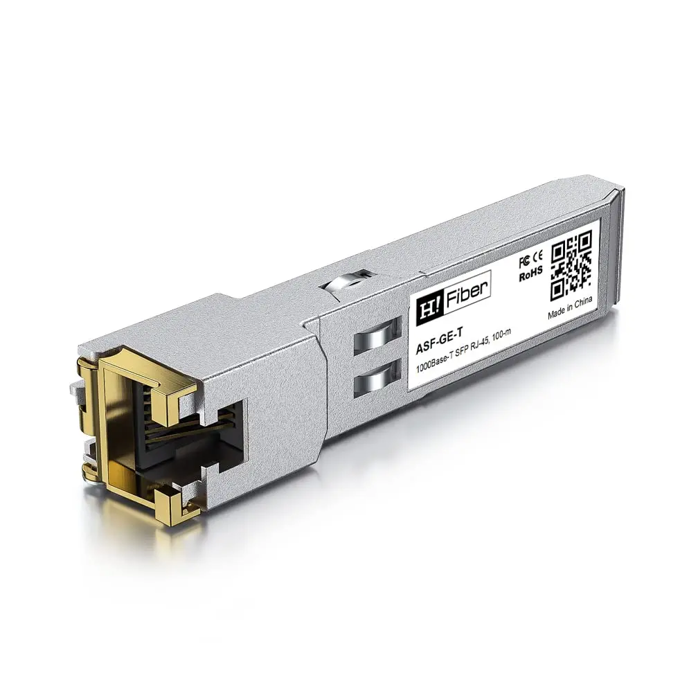 H!Fiber.com 1.25G SFP to RJ45 Module 100m (2-Pack) | Copper Ethernet Transceiver for Cisco, Ubiquiti, Mikrotik - view 2