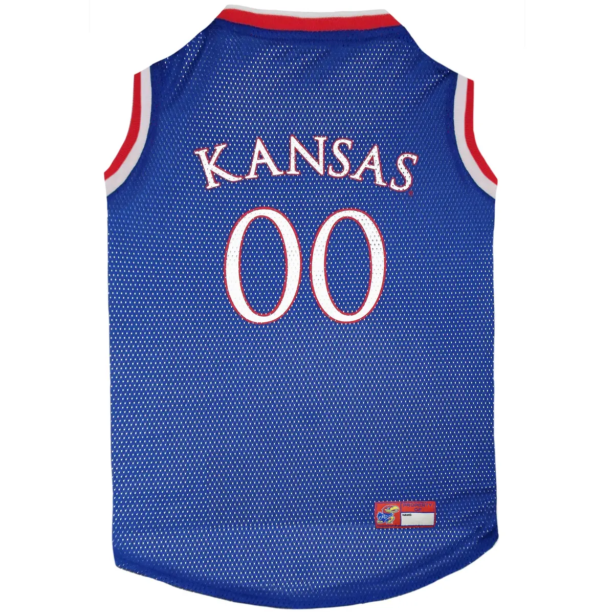Pets First KU-4020-XL Kansas Basketball Jersey | Multicolor, One Size, Durable Mesh - main product image