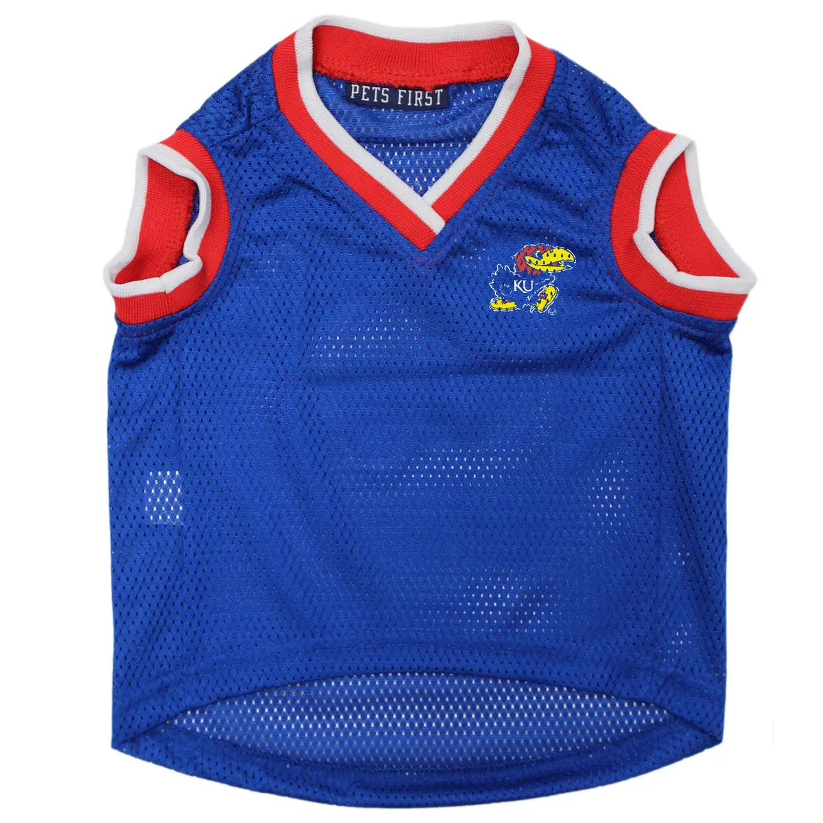 Pets First KU-4020-XS Kansas Basketball Jersey | Multicolor, One Size | NCAA Licensed Pet Jersey - view 2