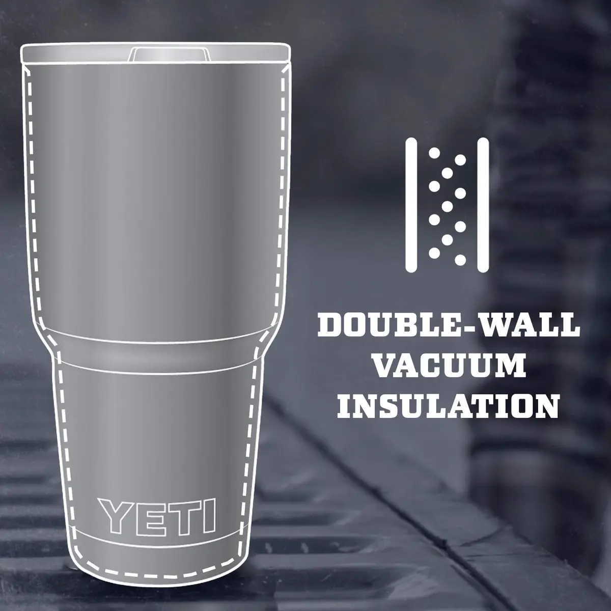 YETI Rambler 30 oz Stainless Steel Vacuum Insulated Tumbler with MagSlider Lid, 887 ml (30 oz) | Keeps Drinks Cold or Hot for Hours - view 3
