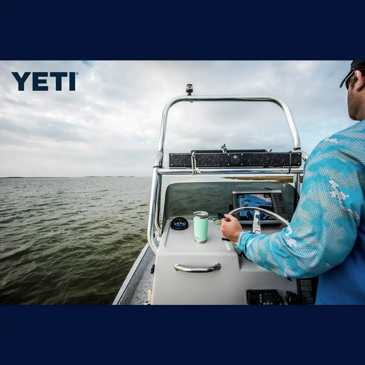 YETI Rambler 20 oz Tumbler with MagSlider Lid, Seafoam | 591ml (20 oz) Stainless Steel Insulated Cup - view 7