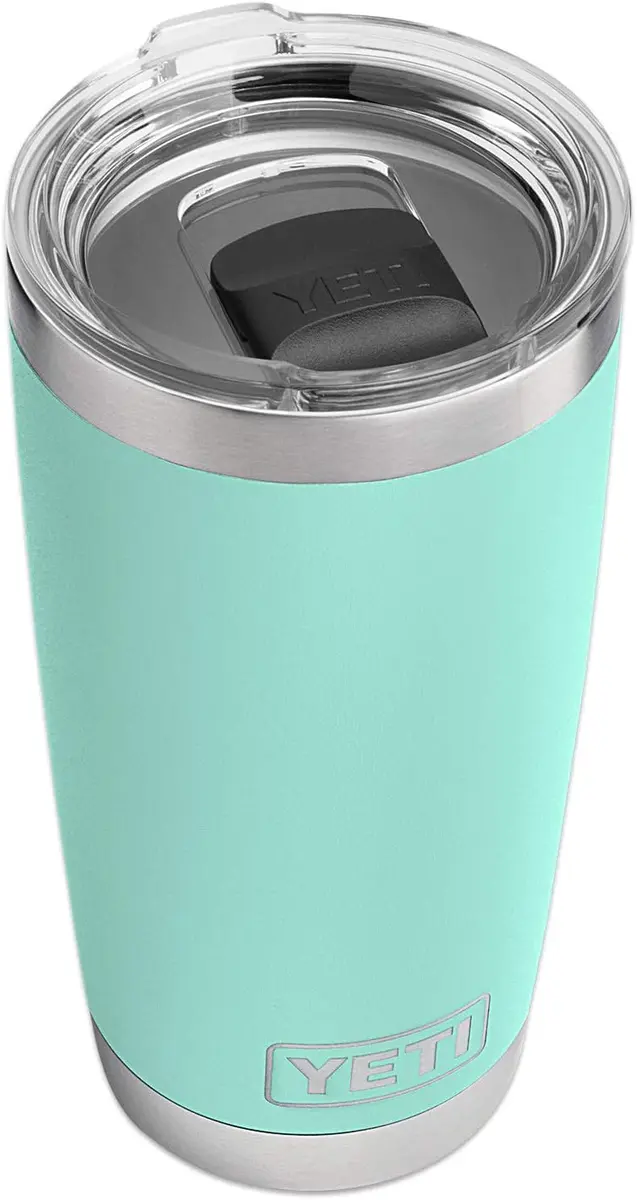 YETI Rambler 20 oz Tumbler with MagSlider Lid, Seafoam | 591ml (20 oz) Stainless Steel Insulated Cup - view 3