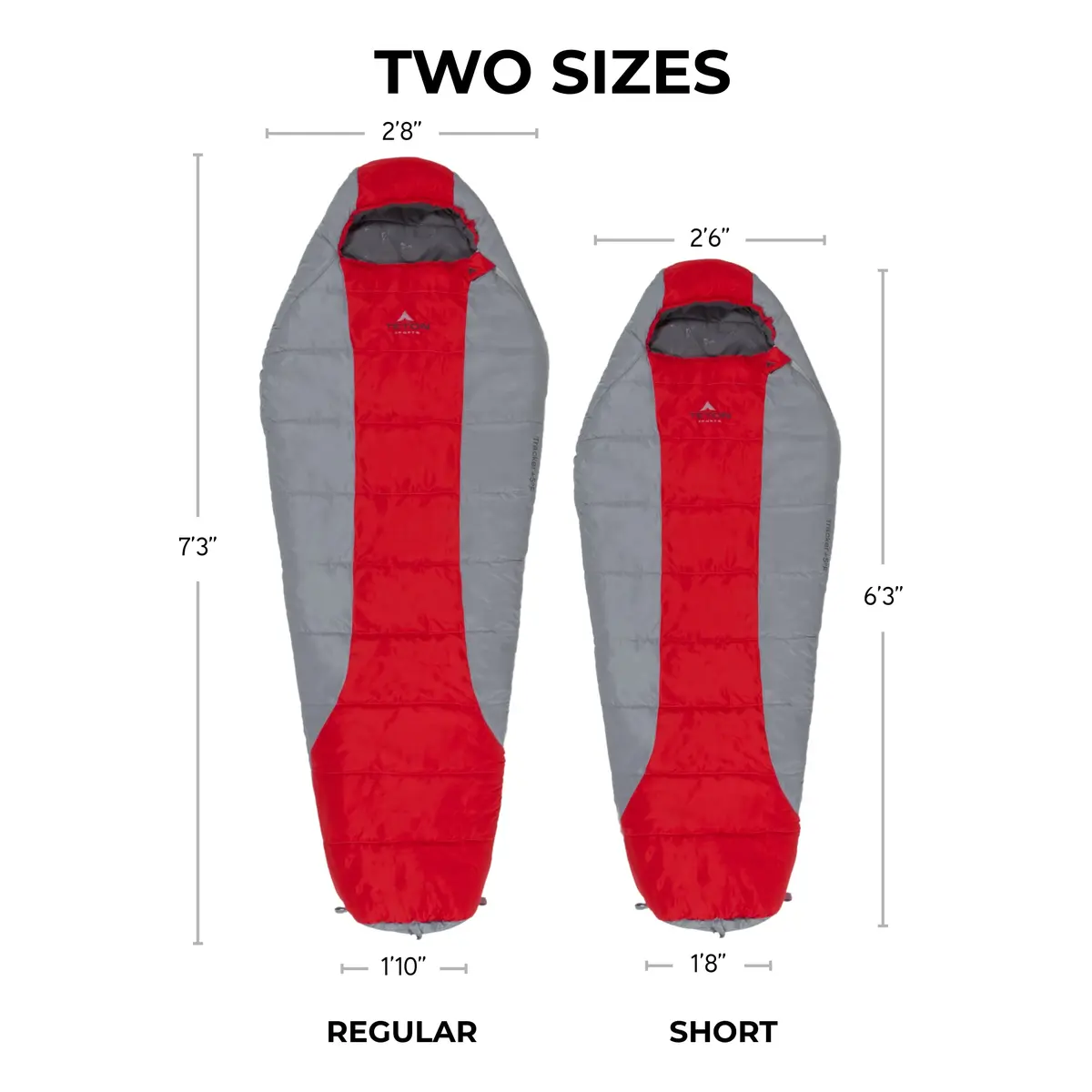 TETON Sports Tracker 5 Degree Sleeping Bag | Lightweight, Warm Mummy Design for Camping & Backpacking - view 2