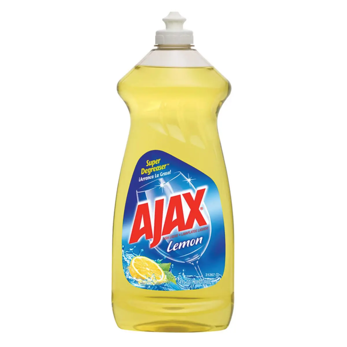 Ajax Super Degreaser Dish Liquid Lemon 84 Fl Oz | Guaranteed Grease Removal in India - main product image