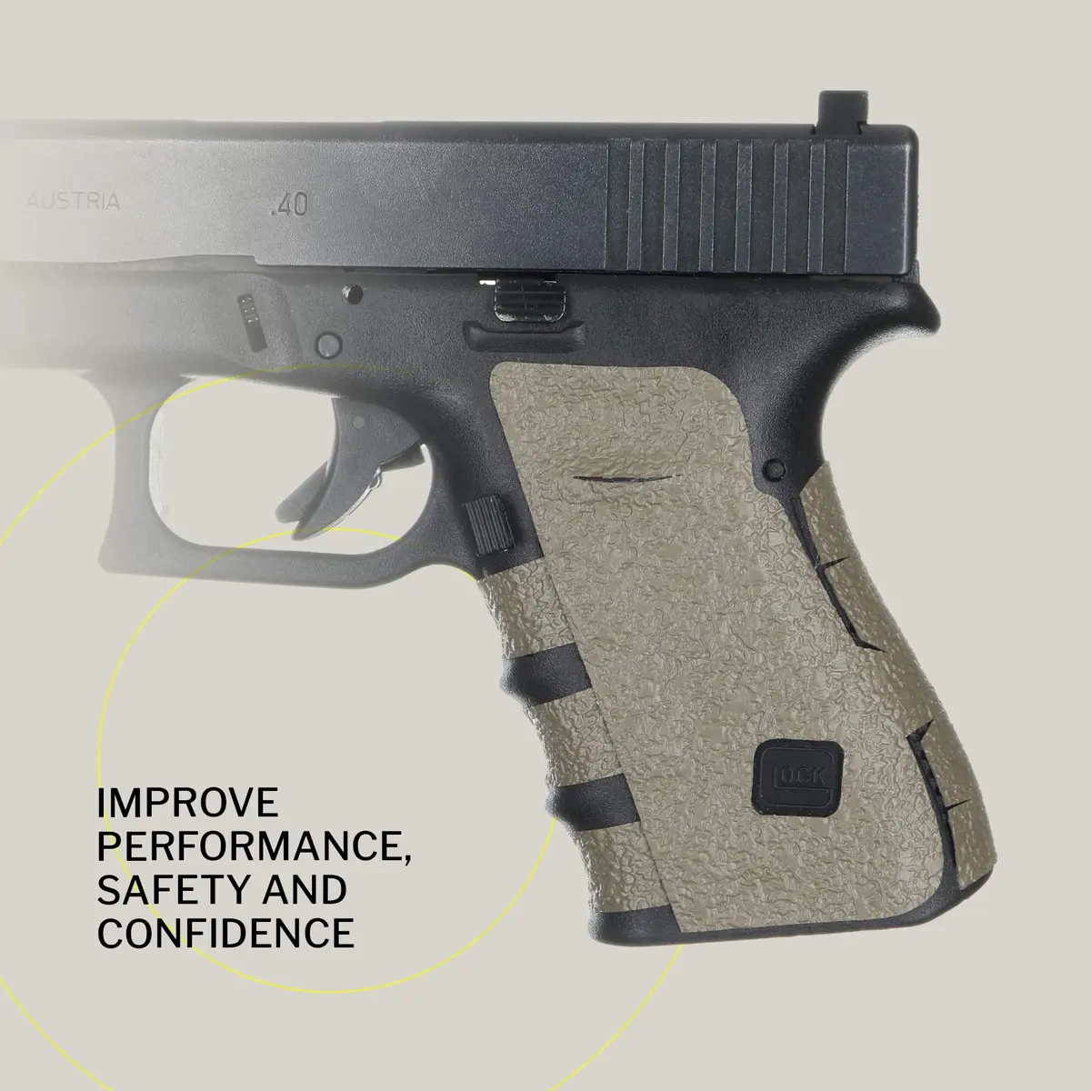 TALON Grips Adhesive Gun Grip for Glock 19, 23, 25, 32, 38 (Gen 1/2/3) | Made in the USA - view 3