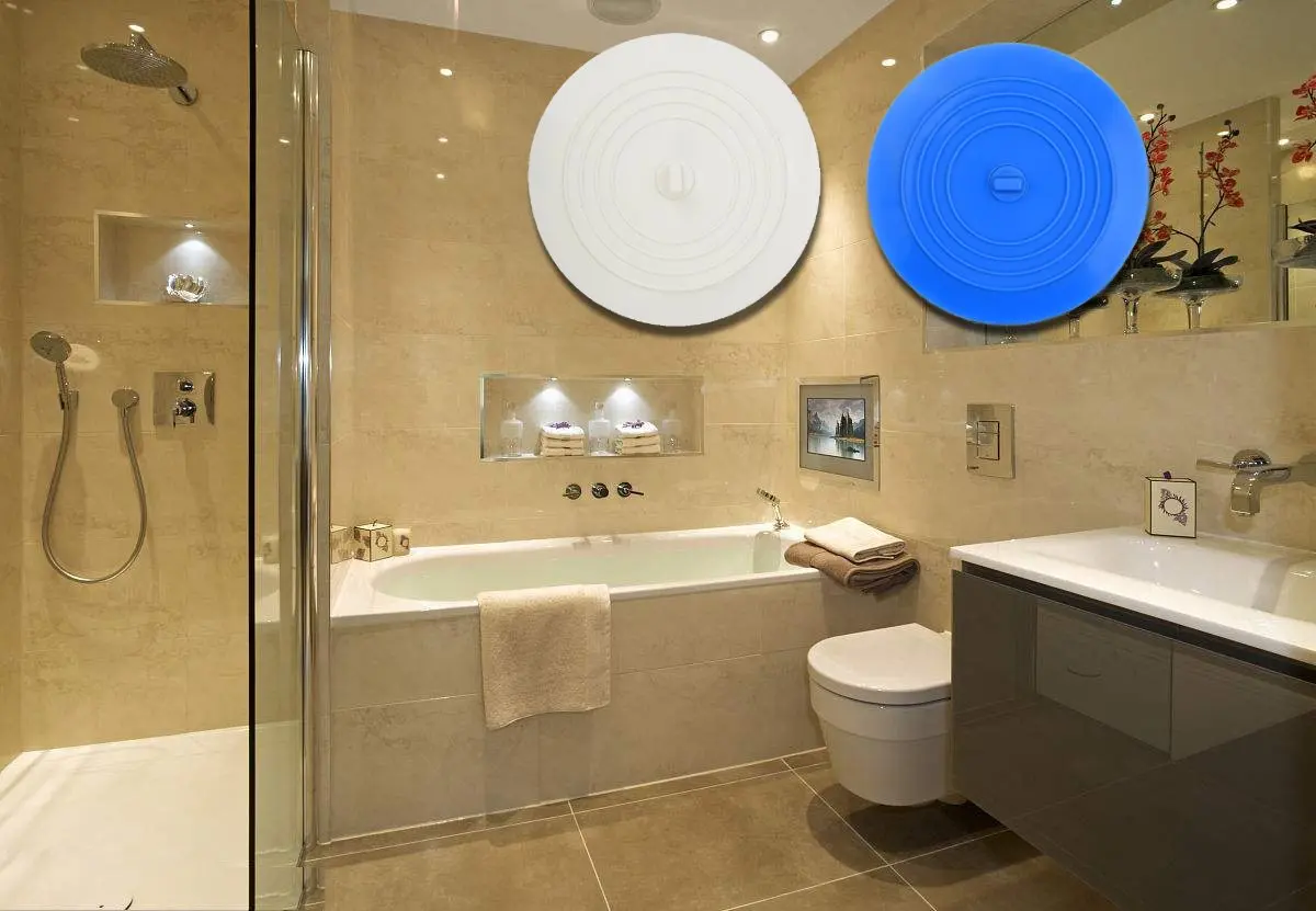 V-TOP Bath Tub Drain Stopper 2 Pack, 6 inch Silicone Drain Cover Tub Plug | Universal Fit for Kitchen & Bathroom - view 9