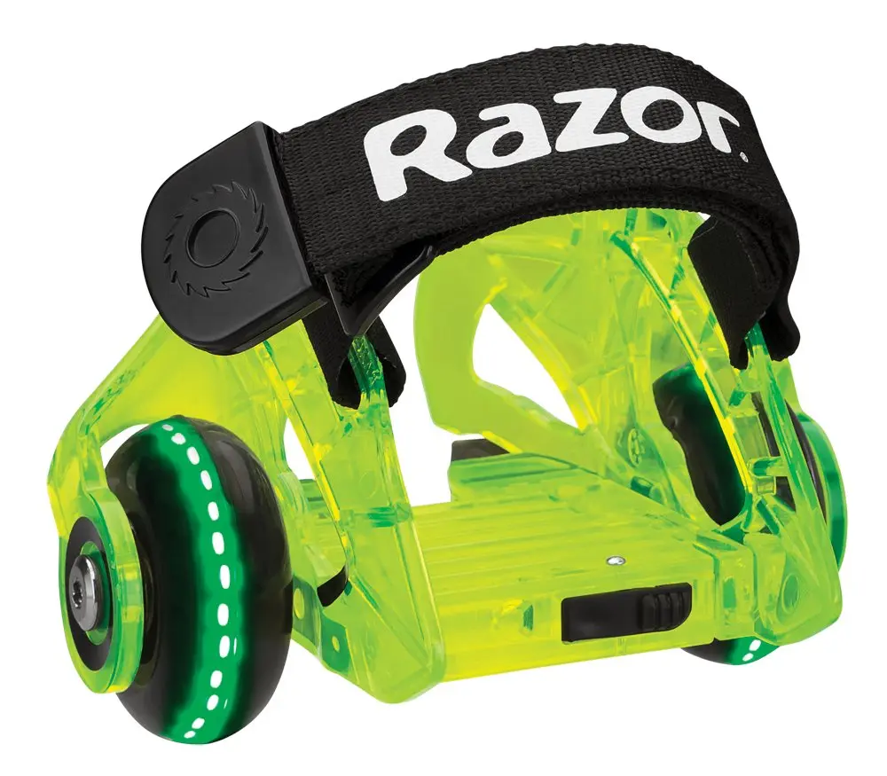Razor Jetts DLX Heel Wheels - Neon Green | Light-Up LED & Sparks for Kids & Adults - view 5