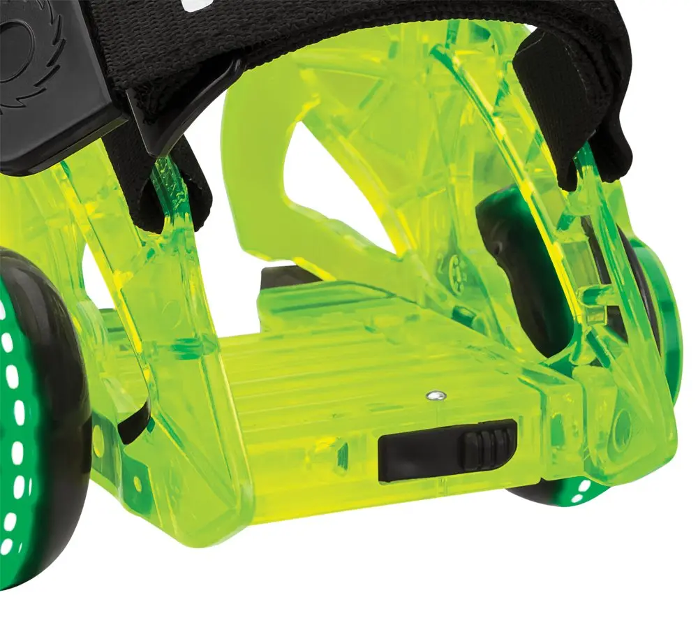 Razor Jetts DLX Heel Wheels - Neon Green | Light-Up LED & Sparks for Kids & Adults - view 6
