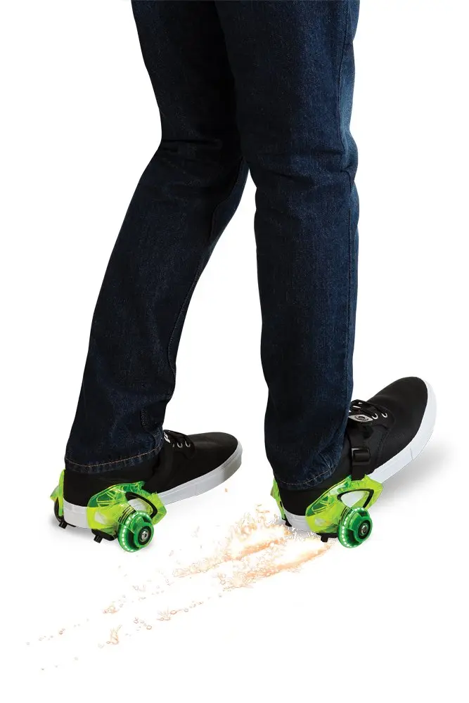 Razor Jetts DLX Heel Wheels - Neon Green | Light-Up LED & Sparks for Kids & Adults - view 3