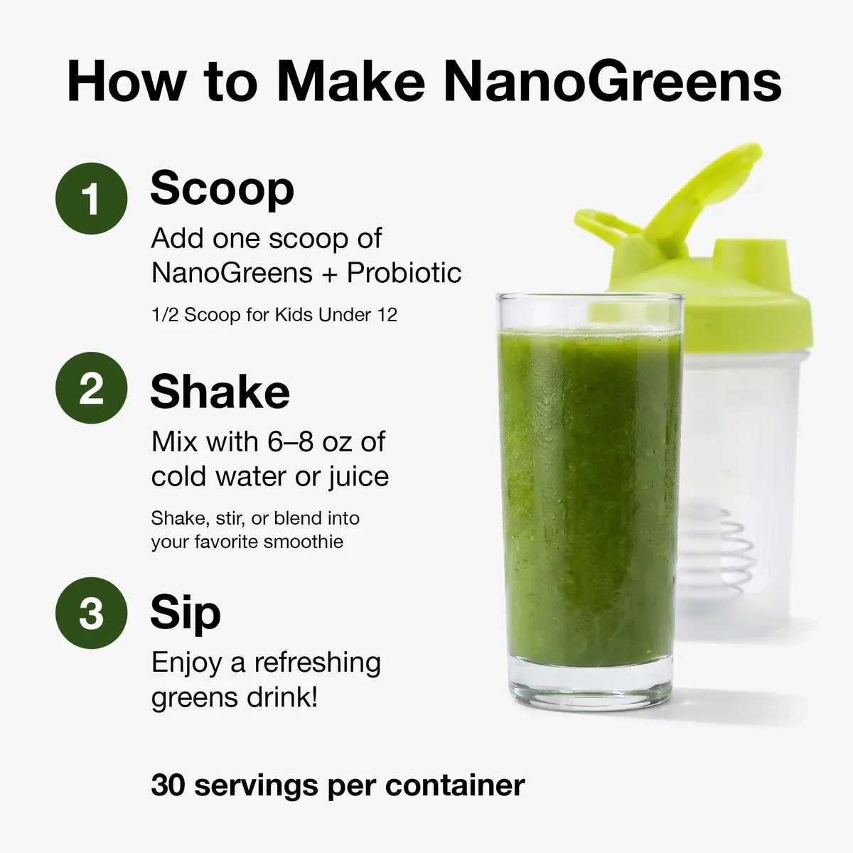 Biopharma Scientific NanoGreens + Probiotic Greens Powder (Strawberry) | Plant-Based Superfood with 5 Billion CFU & 30 Servings - view 7