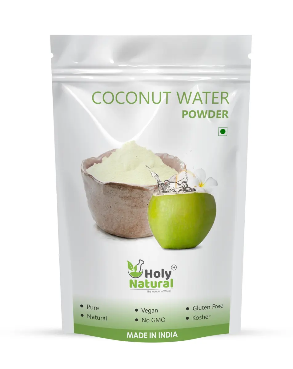 Holy Natural Coconut Water Powder 17.63 oz | 100% Natural, Vegetarian, Shelf Life 365 Days - main product image